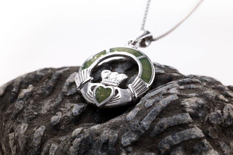 Womens Sterling Silver Claddagh Gift Set