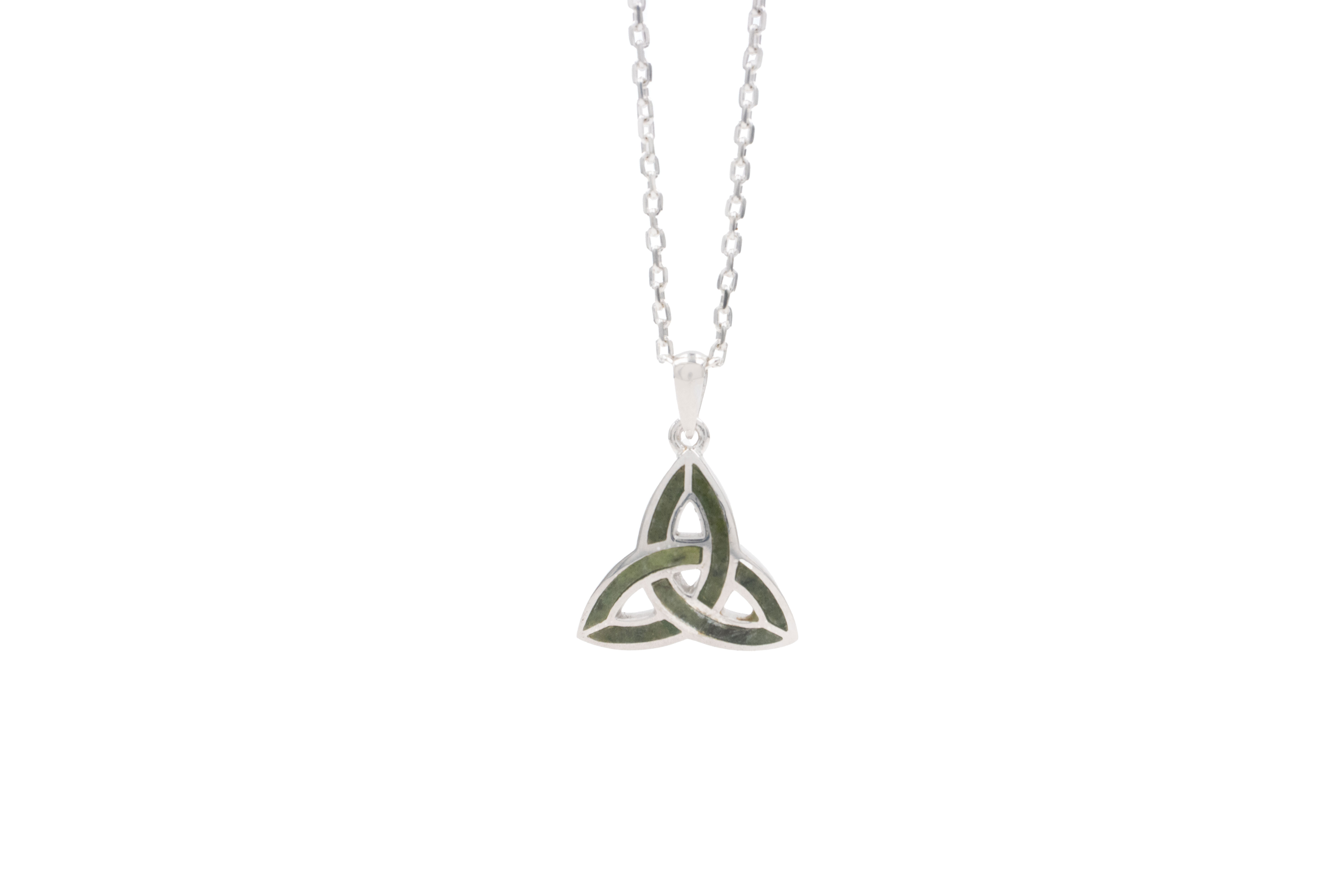 Attractive Sterling Silver Trinity Knot Necklace For Women