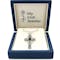 Womens Authentic Sterling Silver Celtic Cross & Connemara Marble Necklace. In Luxury Packaging. - Gallery