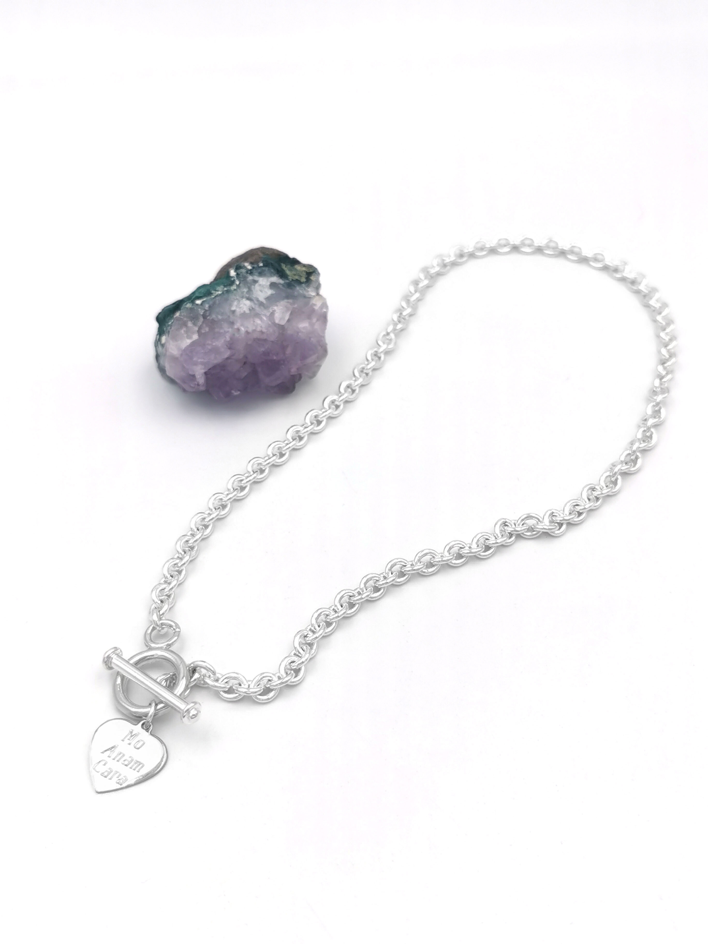 Gorgeous Sterling Silver Mo Anam Cara Necklace For Women