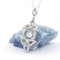 Sterling Silver Dancing Stone Double Trinity Knot Pendant - Gallery