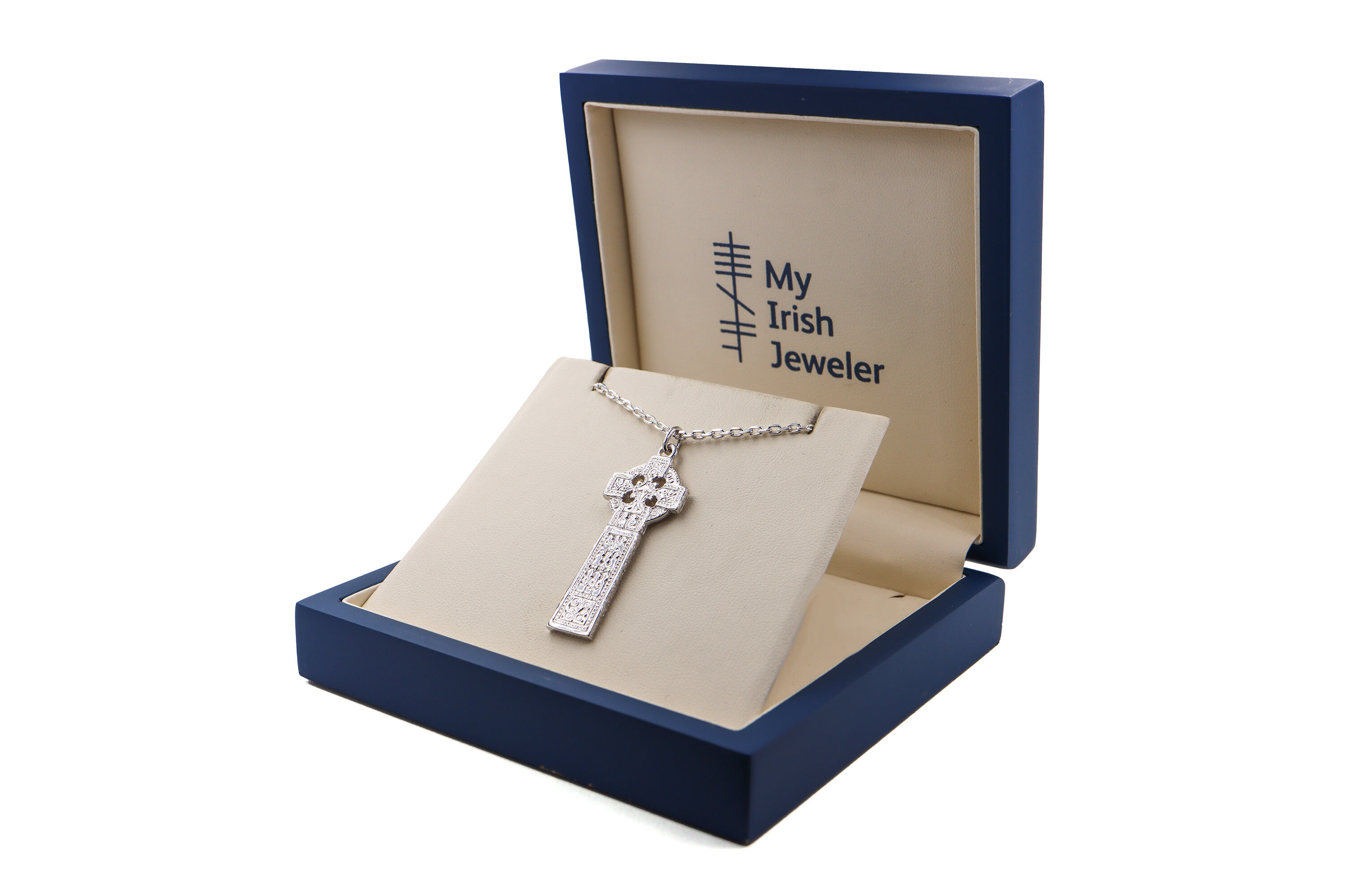 Authentic Sterling Silver Celtic Cross Necklace For Men