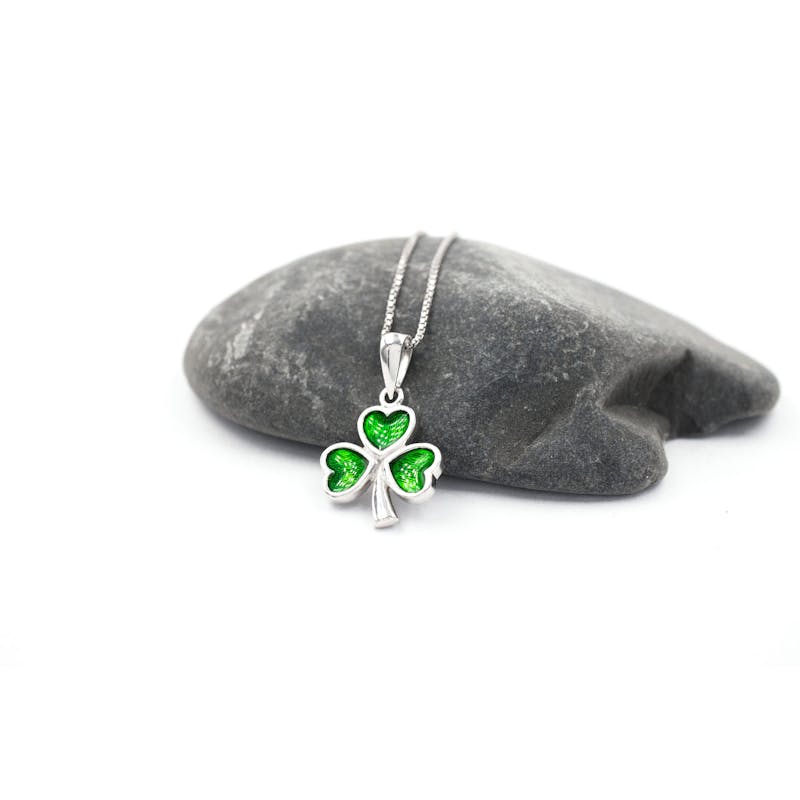Authentic Sterling Silver Shamrock Gift Set For Women
