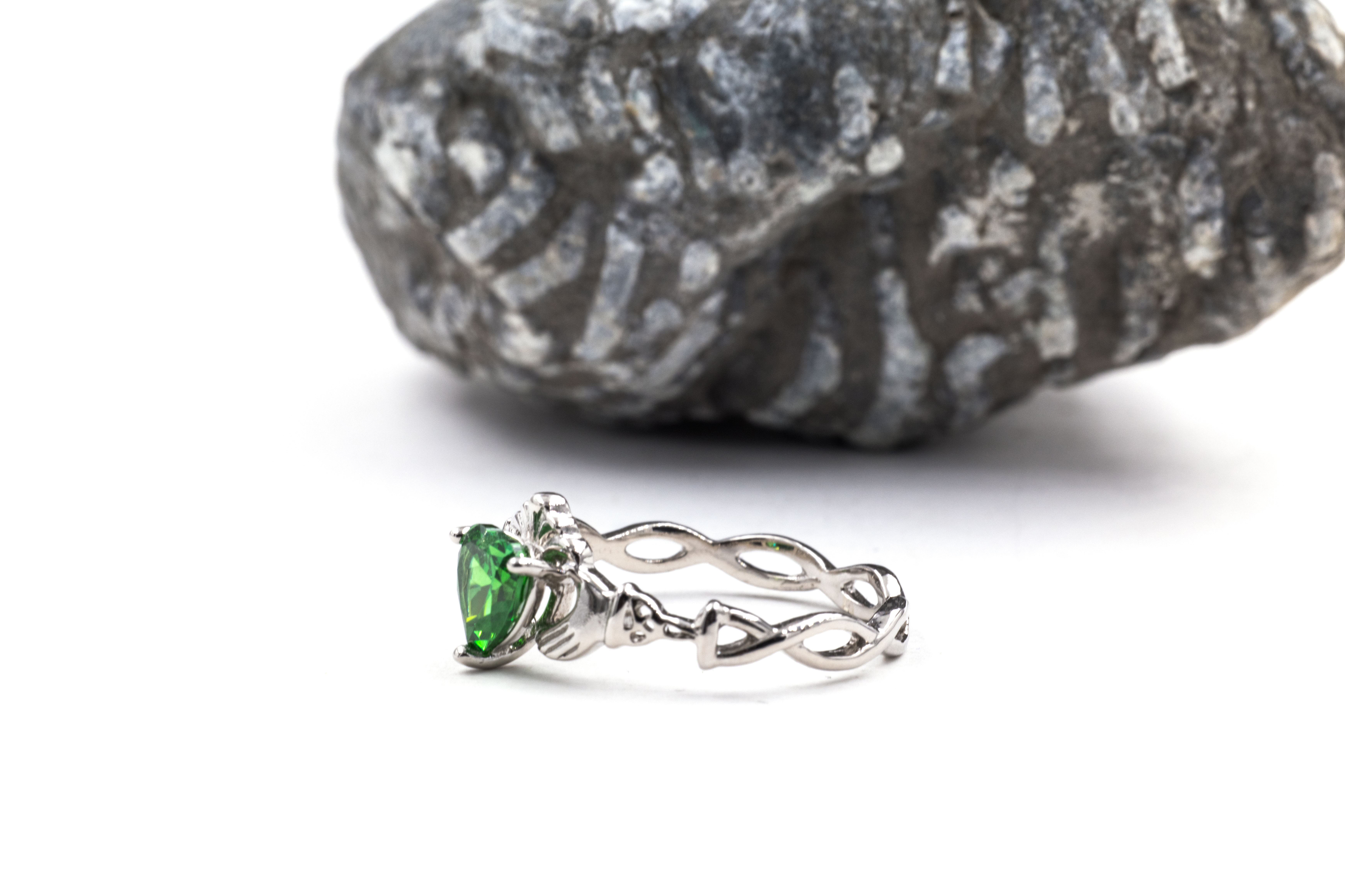 Gorgeous Sterling Silver Claddagh Gift Set For Women With a Polished Finish