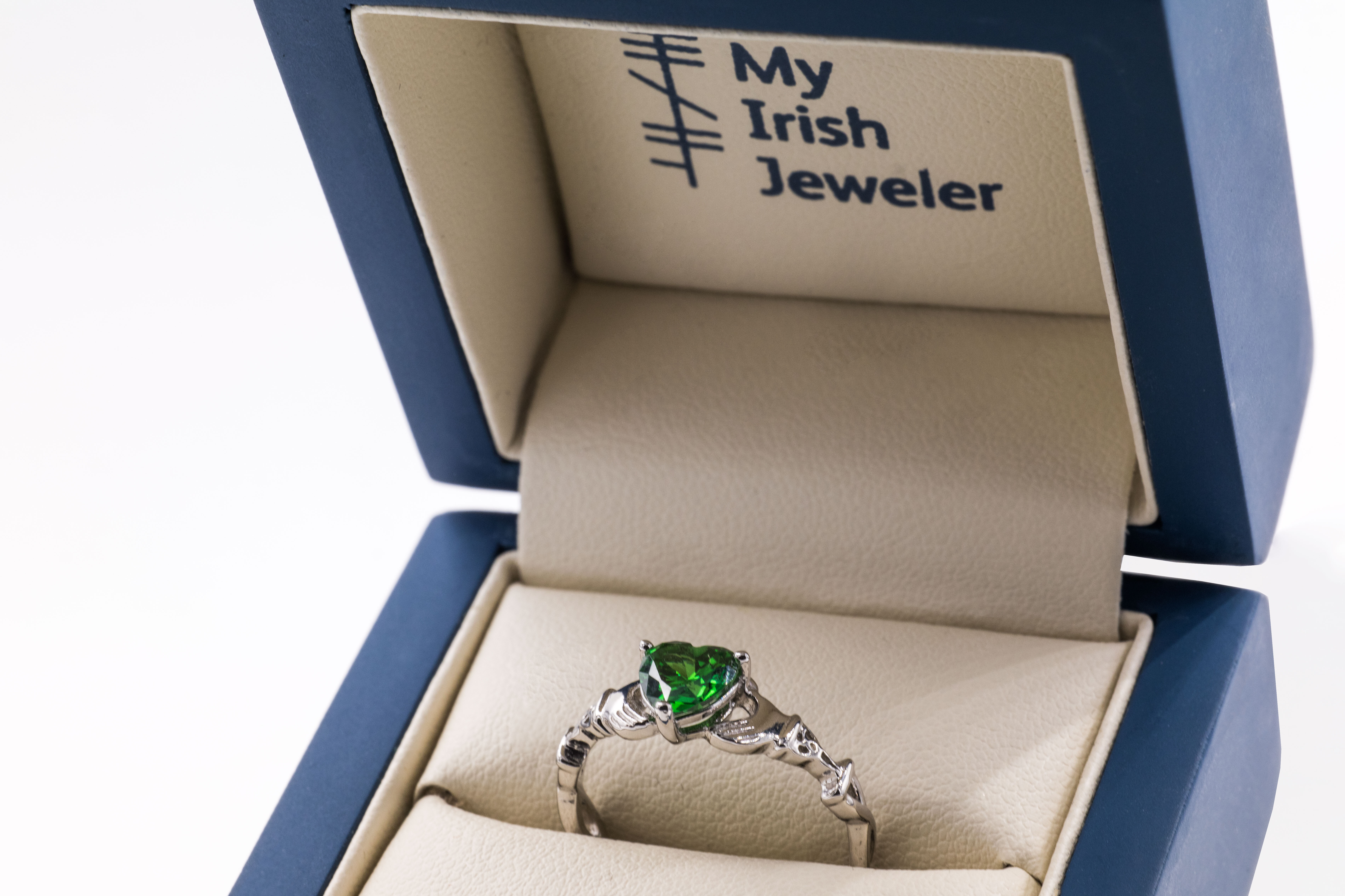 Womens Polished Sterling Silver Claddagh Gift Set