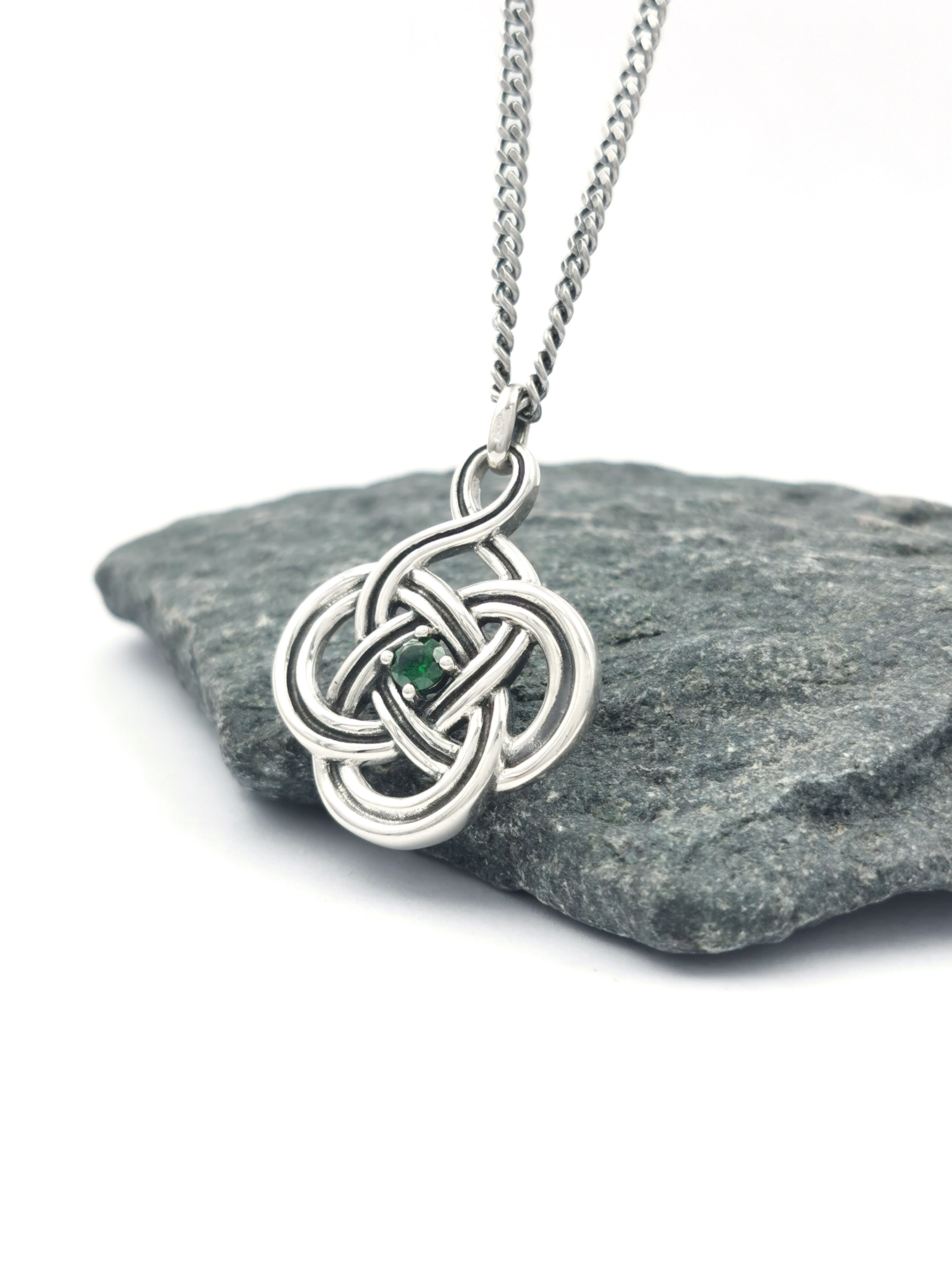 Authentic Sterling Silver Celtic Knot Gift Set With a Oxidised Finish For Women