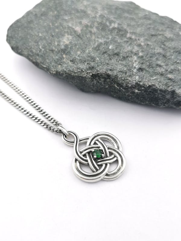 Irish Sterling Silver Celtic Knot Gift Set For Women With a Oxidized Finish