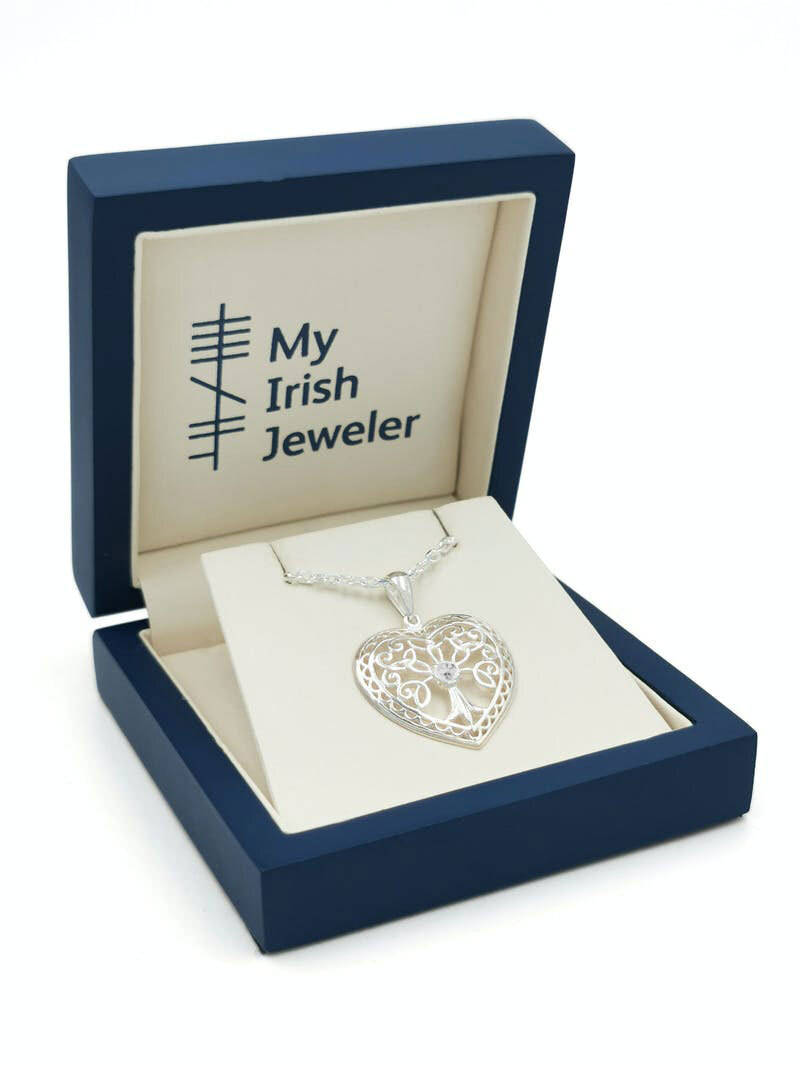 Gorgeous Sterling Silver Tree of Life Necklace For Women. In Luxury Packaging.