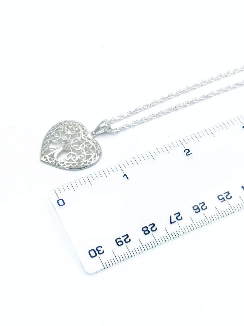 Womens Irish Sterling Silver Tree of Life Necklace. Picture For Scale.