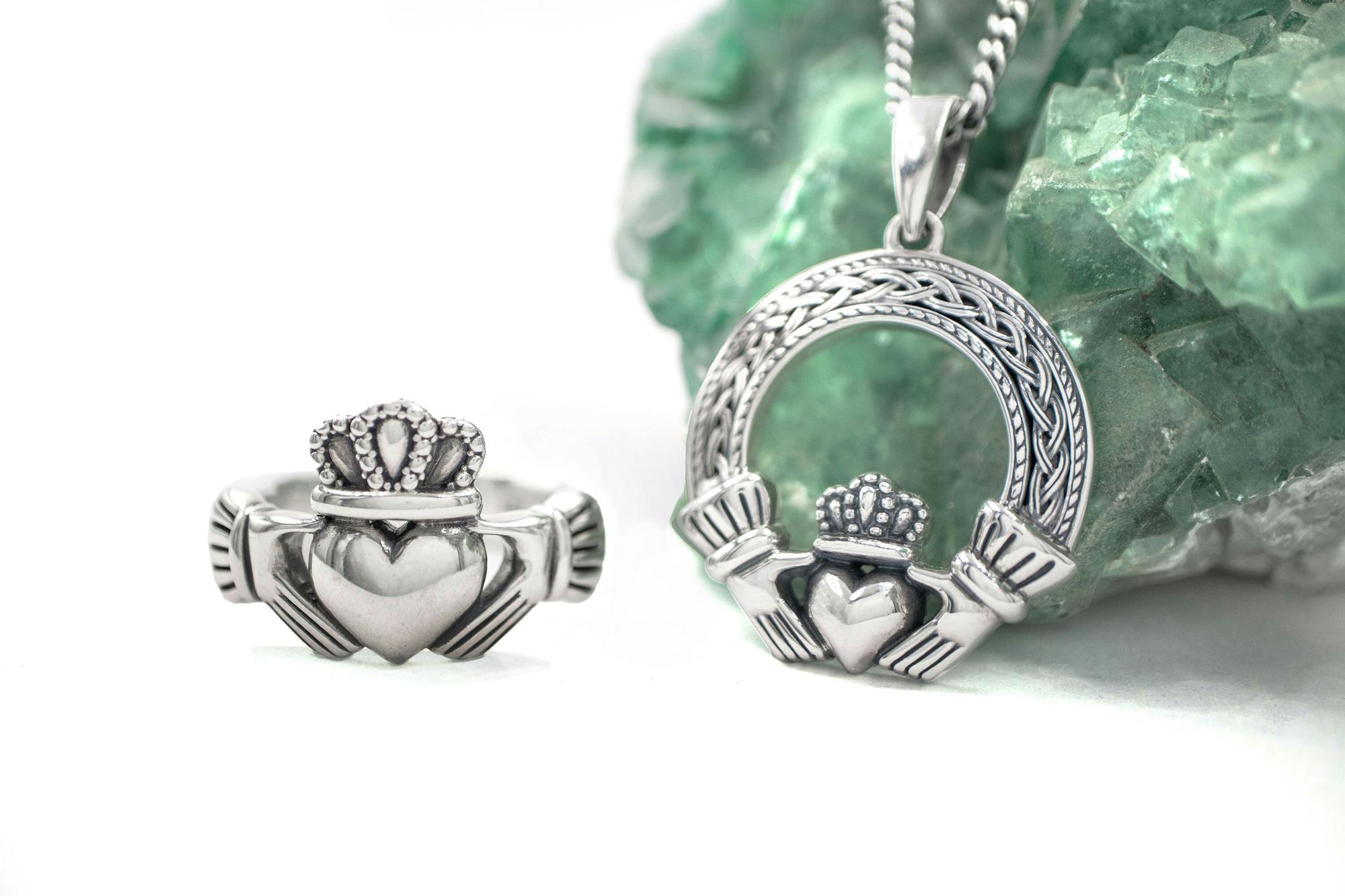 Sterling Silver Heavy Mens Claddagh Ring, From… | My Irish Jeweler
