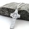 Striking White Gold Celtic Cross & High Crosses Of Ireland Necklace - Gallery