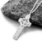 White Gold Celtic Cross & High Crosses Of Ireland Necklace - Gallery