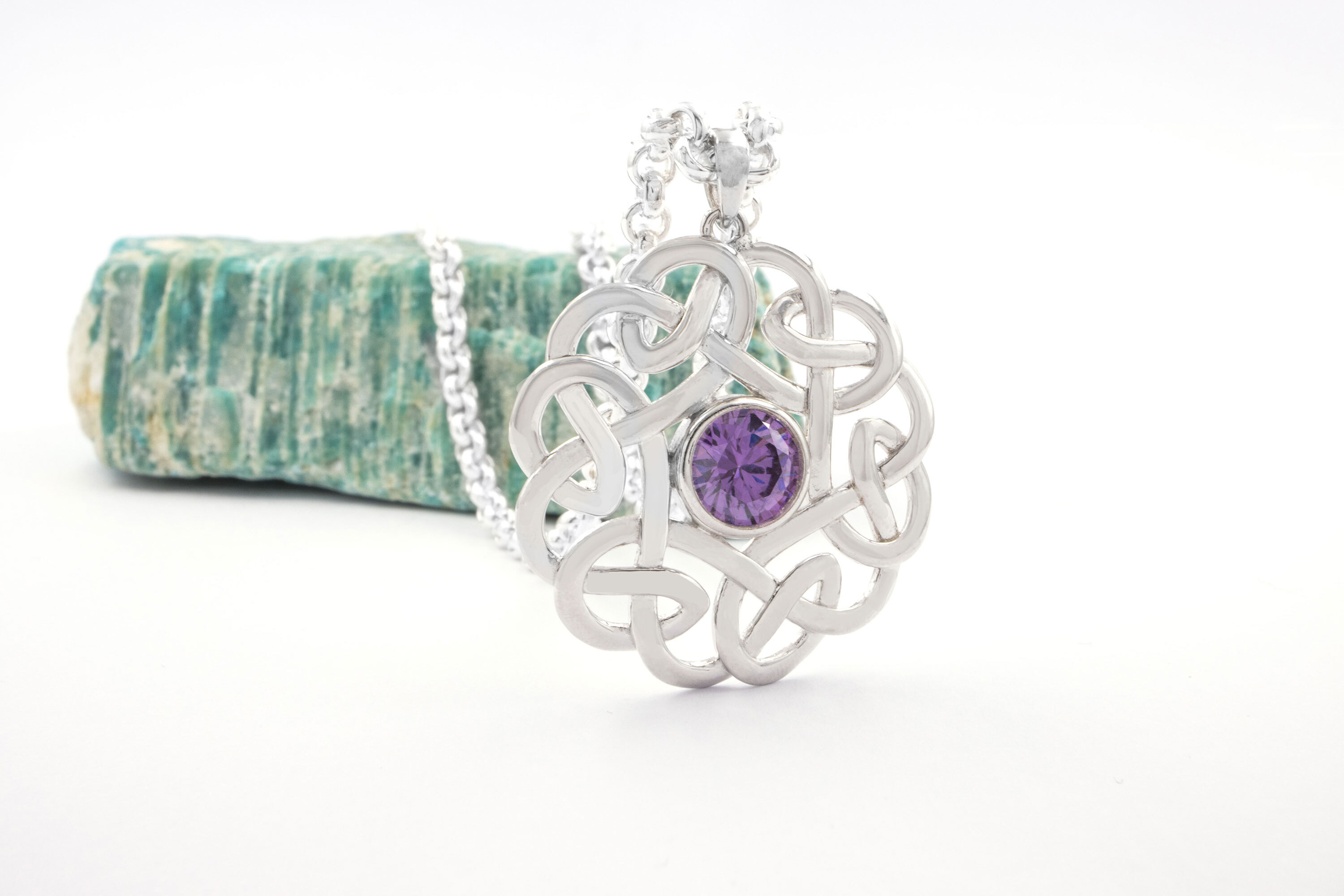 Celtic Knot - Shown with Luxury Rolo Chain
