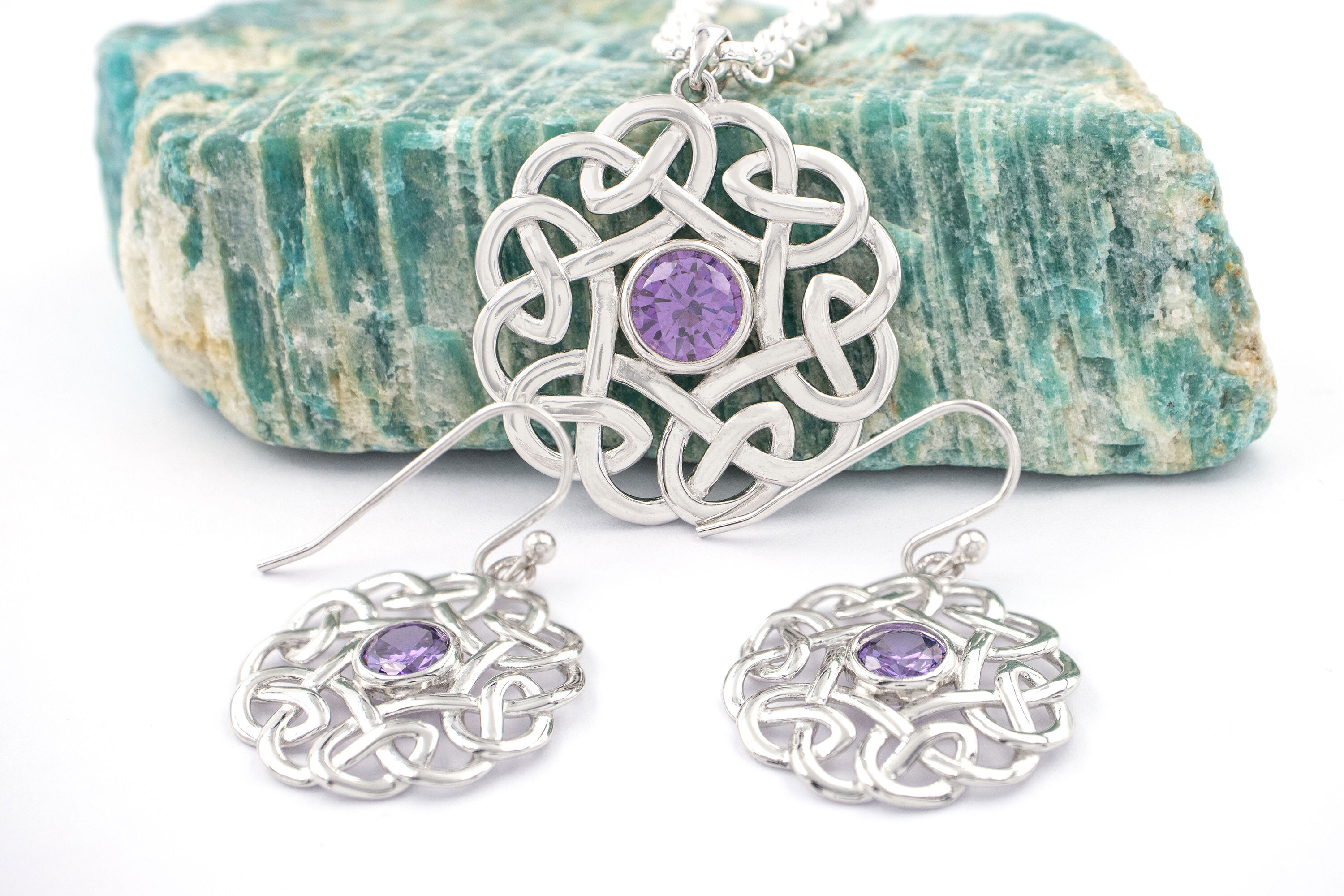 Celtic Knot - Pendant and Matching Earrings