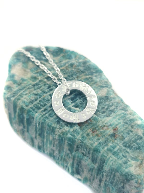 Striking Sterling Silver History Of Ireland Necklace For Women With a Polished Finish