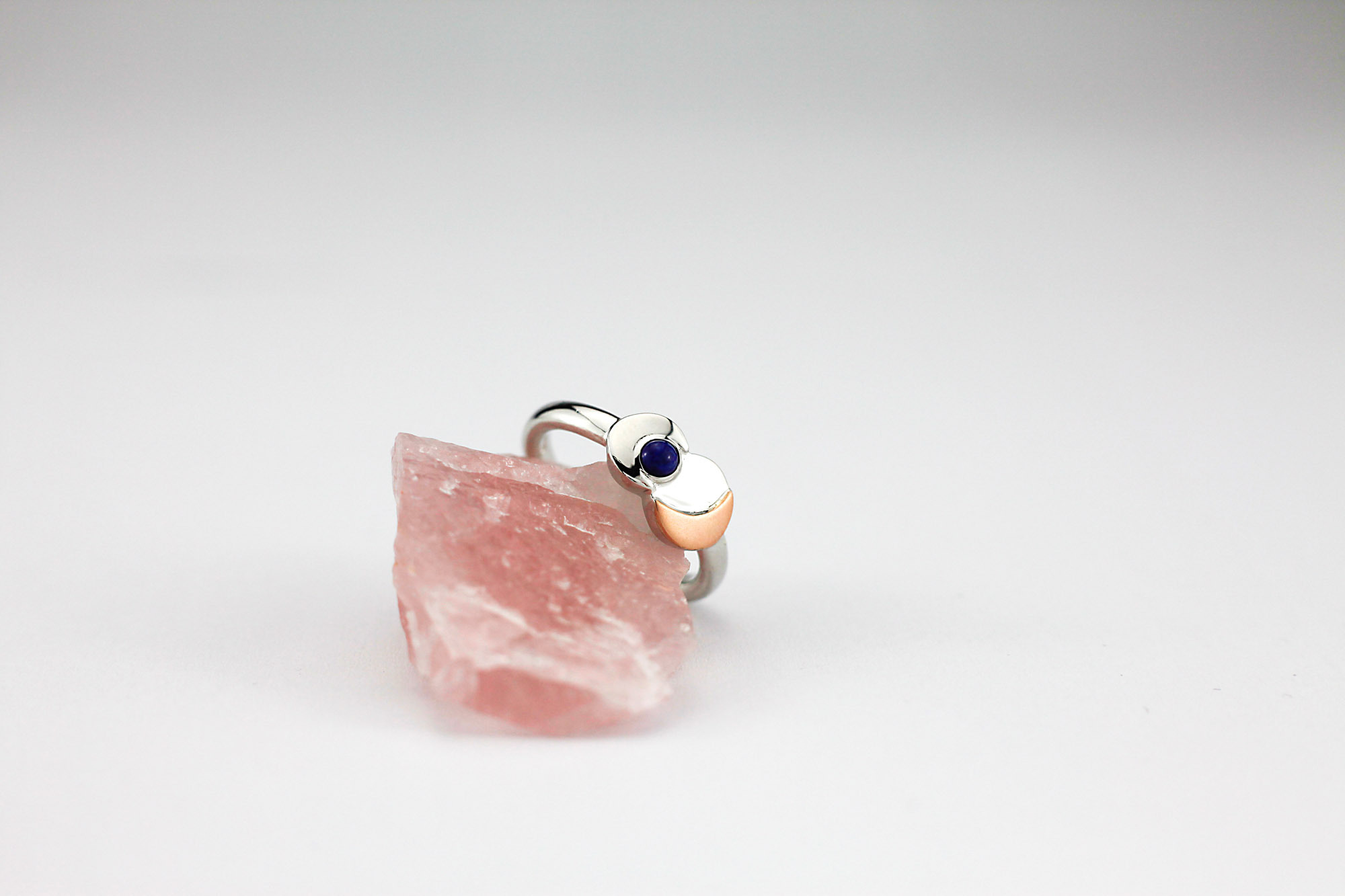 Genuine Sterling Silver & Yellow Gold Celtic Knot & Irish Gold Ring For Women