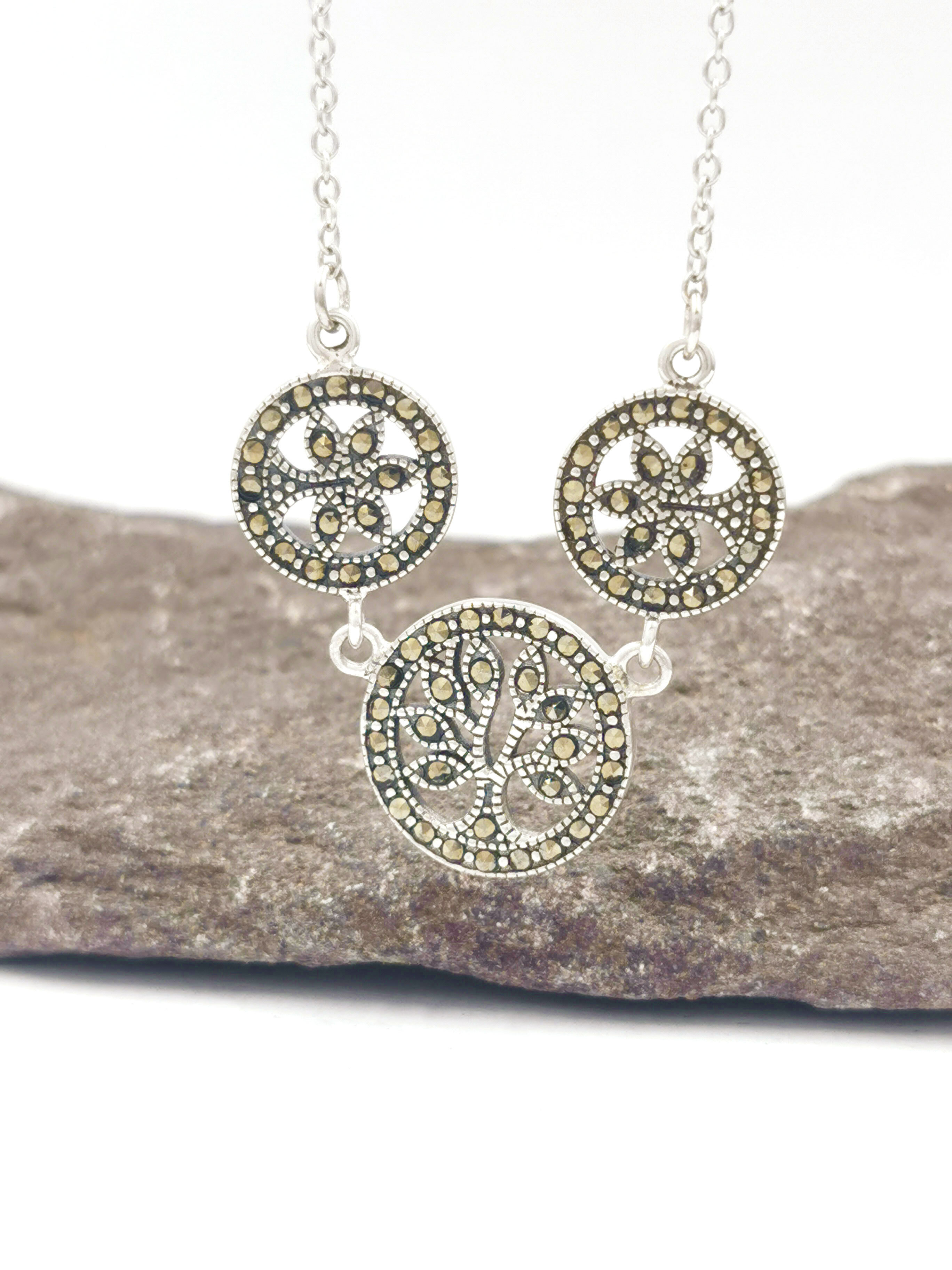 Attractive Sterling Silver Tree of Life Necklace For Women With a Oxidised Finish