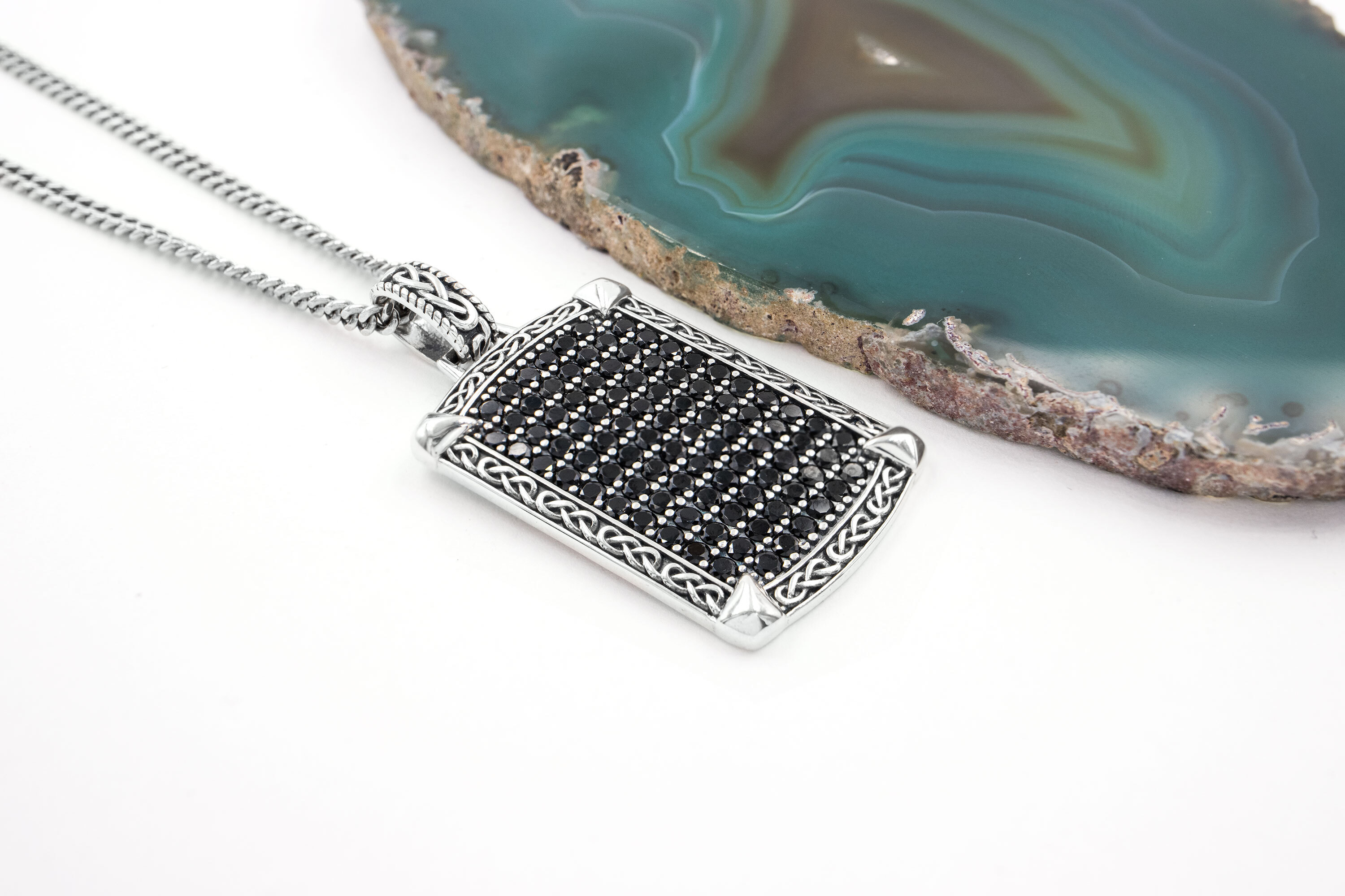 Mens Sterling Silver Celtic Knot Gift Set