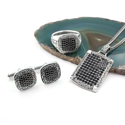 Cufflinks, Ring and Necklace Set