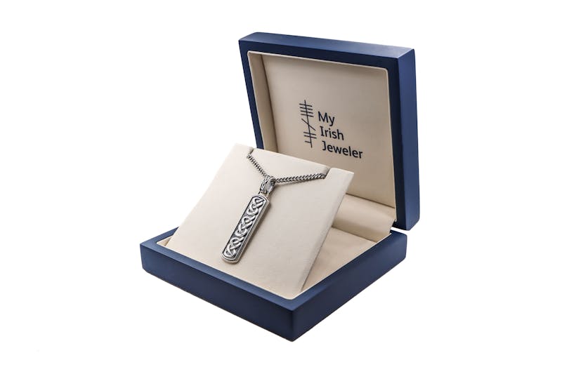 Mens Irish Sterling Silver Celtic Knot Gift Set