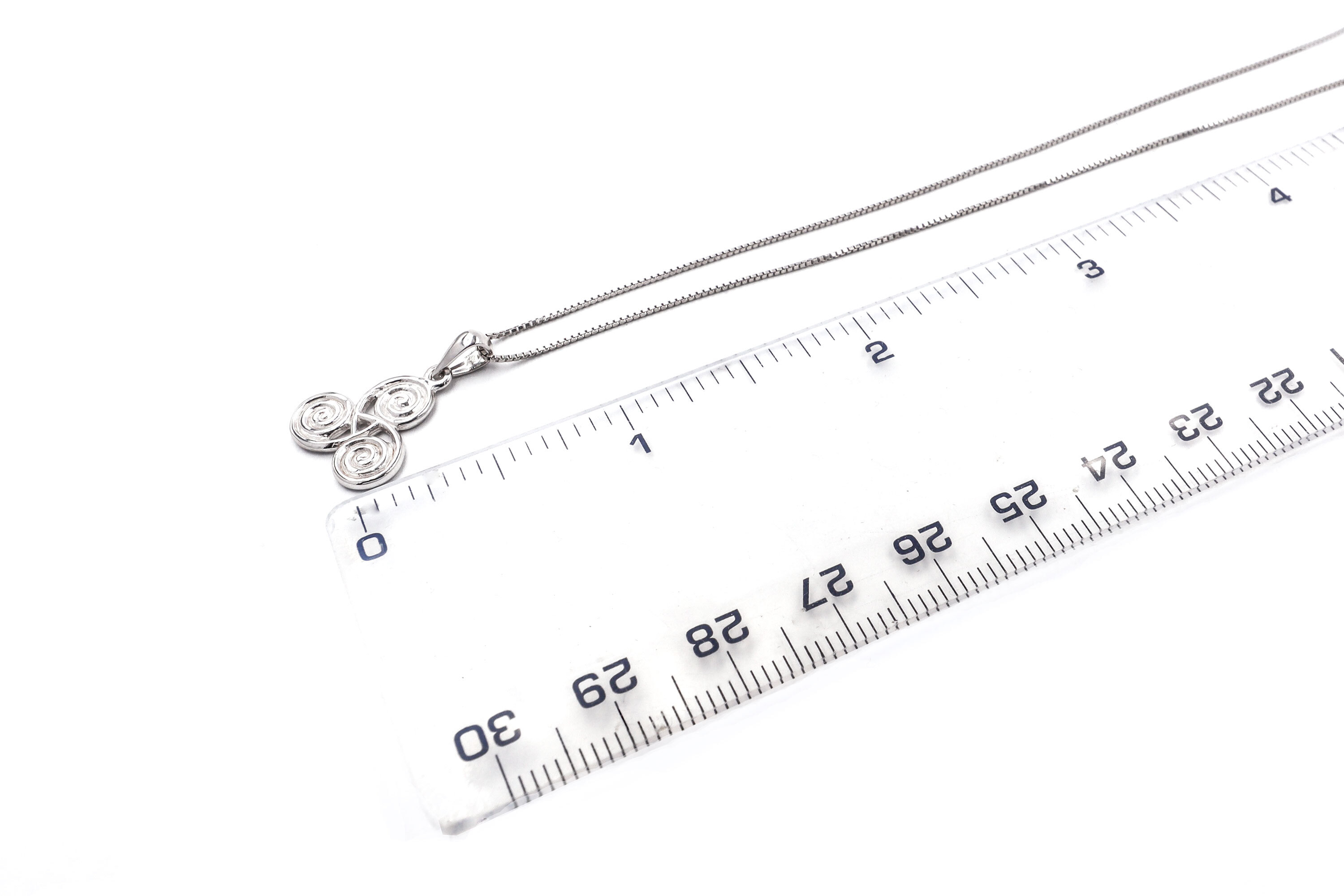 Authentic Sterling Silver Triskele Necklace For Women