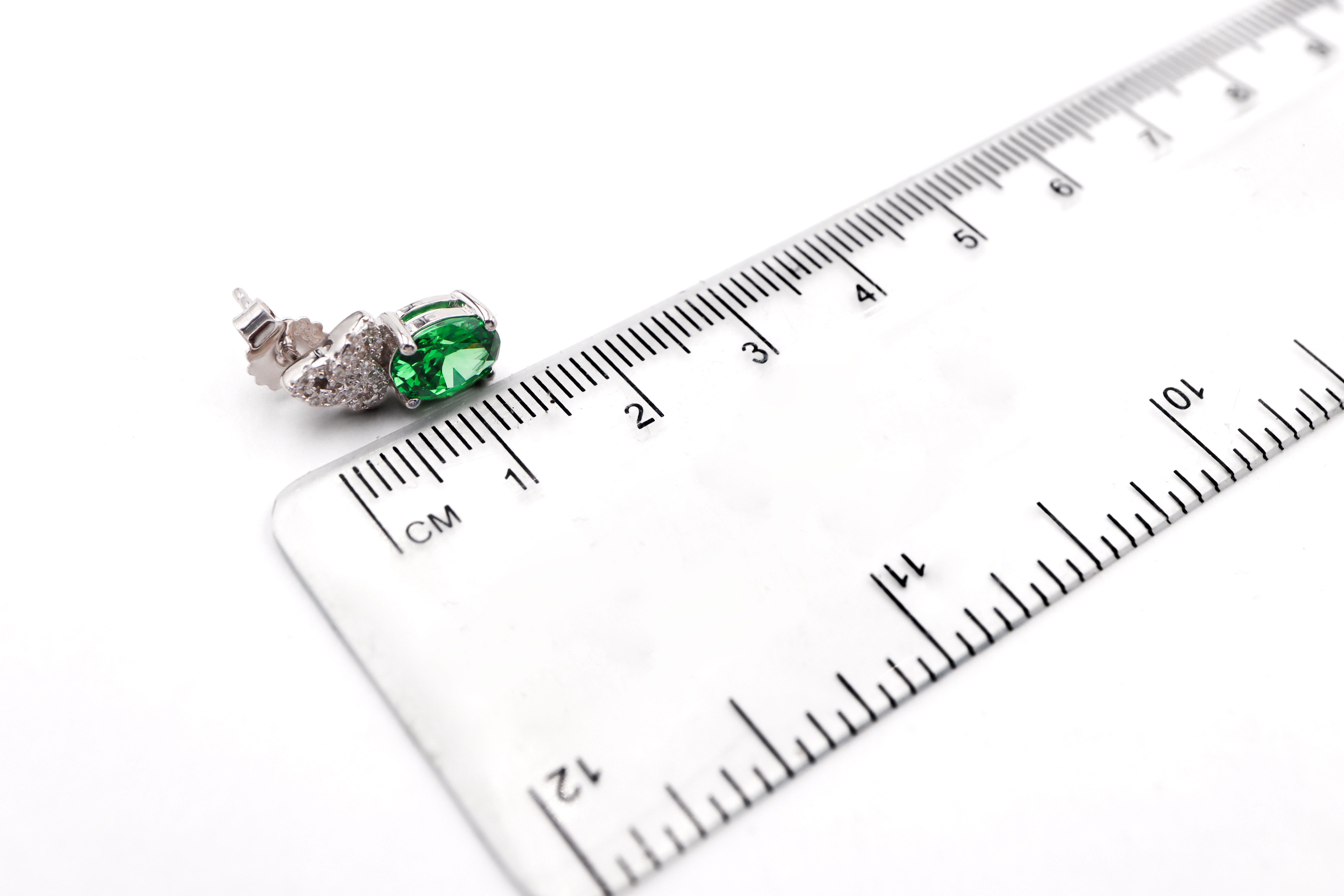 Womens Sterling Silver Trinity Knot Earrings. Picture For Scale.