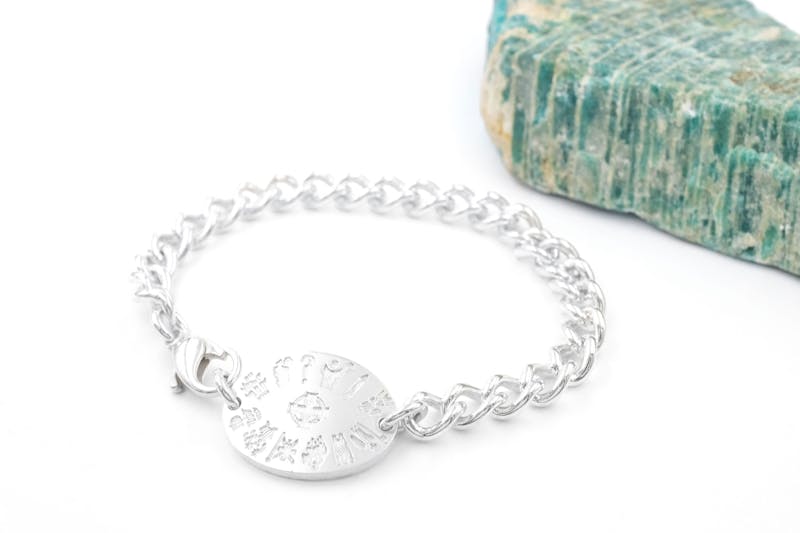 Womens History Of Ireland Bracelet in Real Sterling Silver