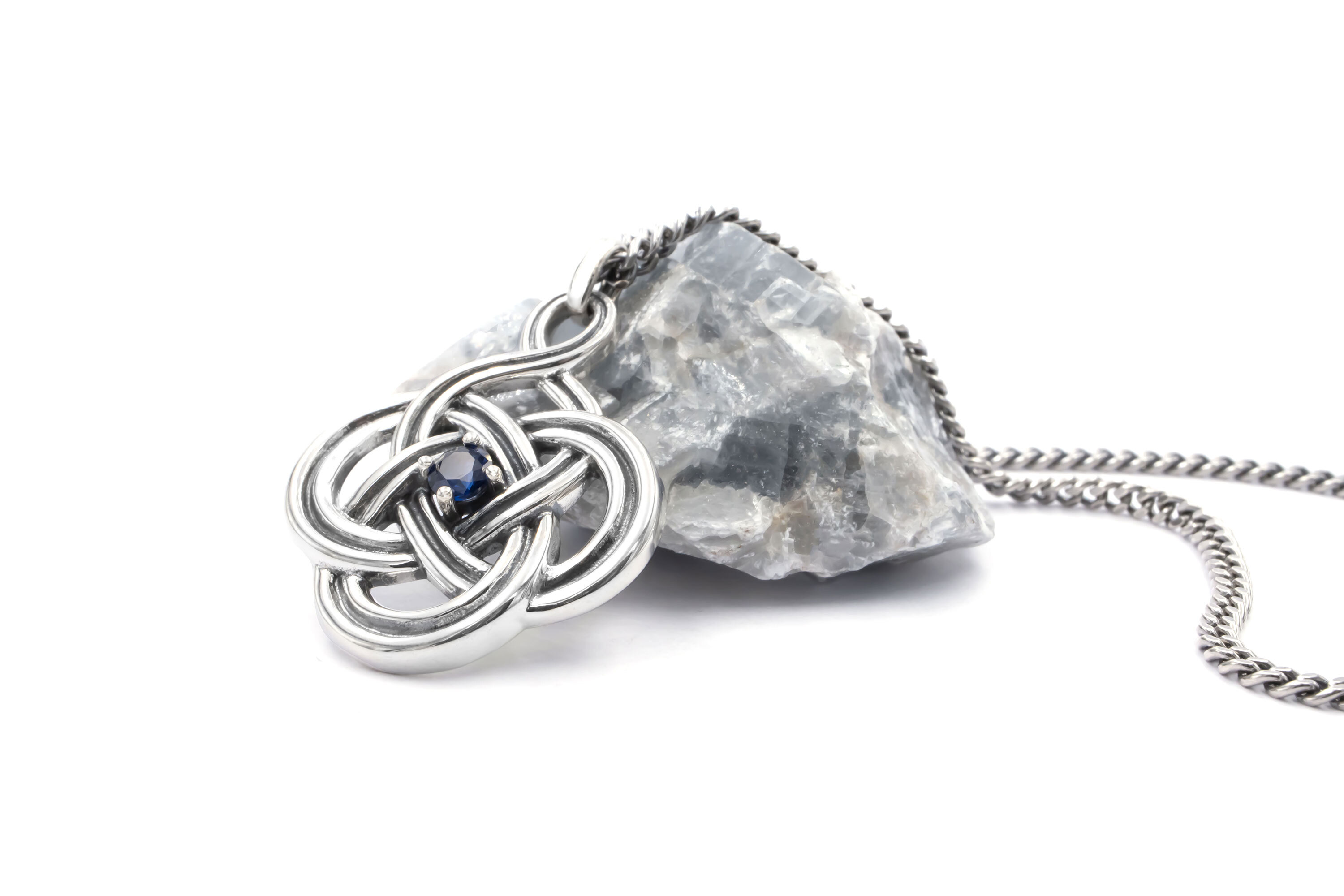 Womens Oxidized Sterling Silver Celtic Knot Gift Set