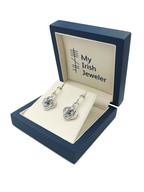 Striking Sterling Silver Celtic Knot Gift Set For Women With a Oxidized Finish. In Luxury Packaging.