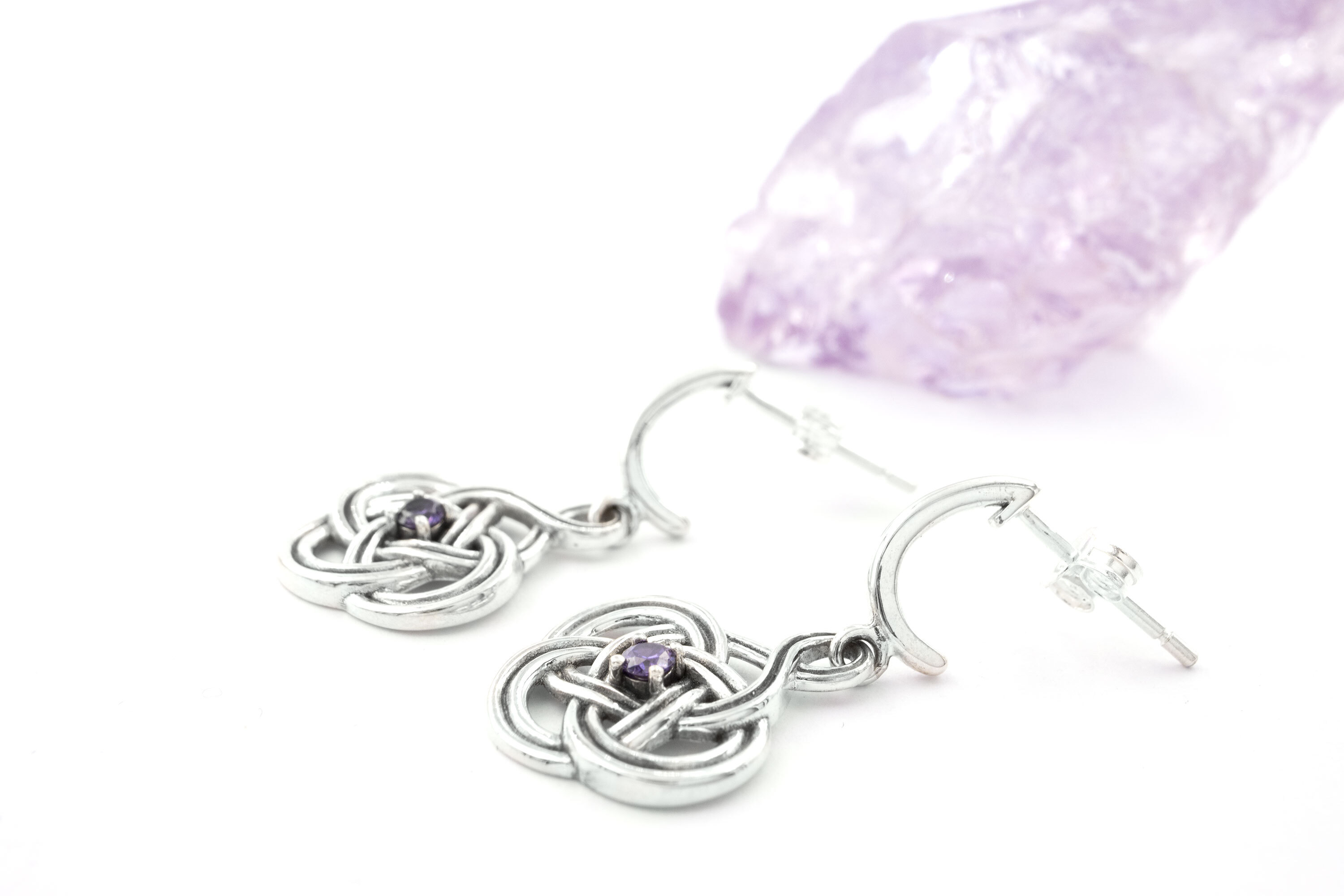 Womens Oxidized Celtic Knot Gift Set in Real Sterling Silver