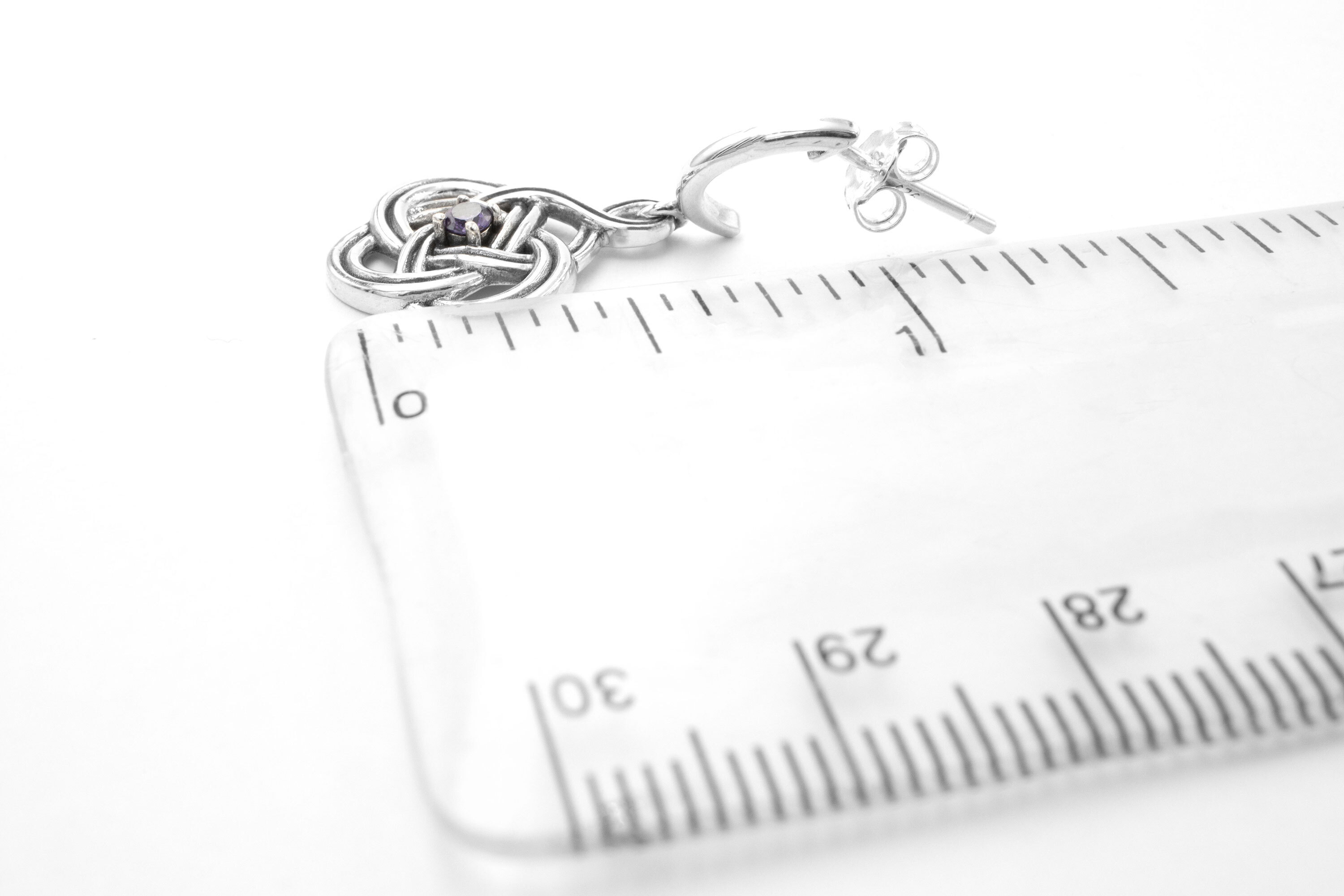 Womens Celtic Knot Gift Set in Sterling Silver With a Oxidized Finish