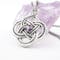 Womens Oxidized Celtic Knot Necklace in Real Sterling Silver - Gallery