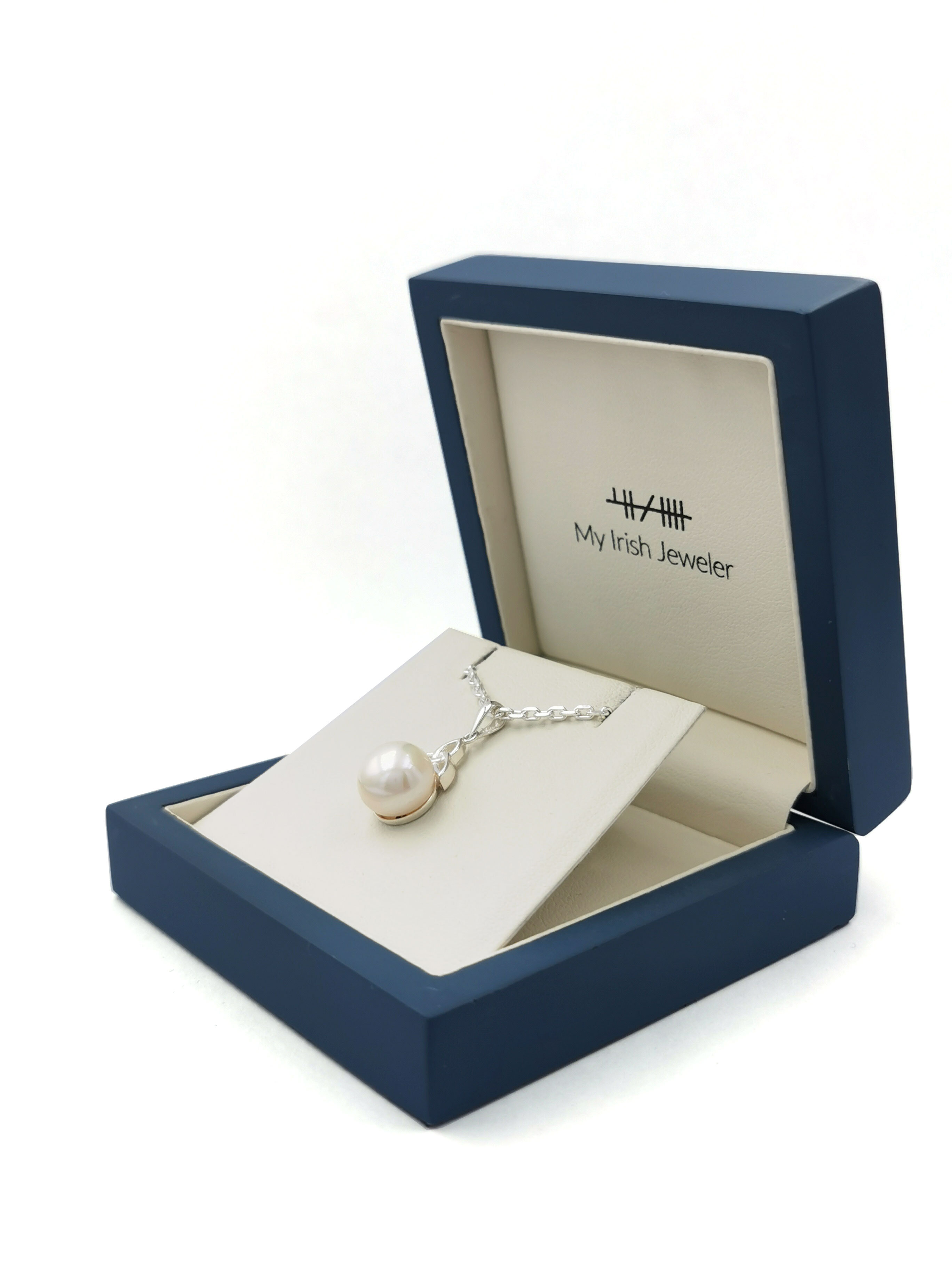 Womens Sterling Silver Trinity Knot Necklace. In Luxury Packaging.