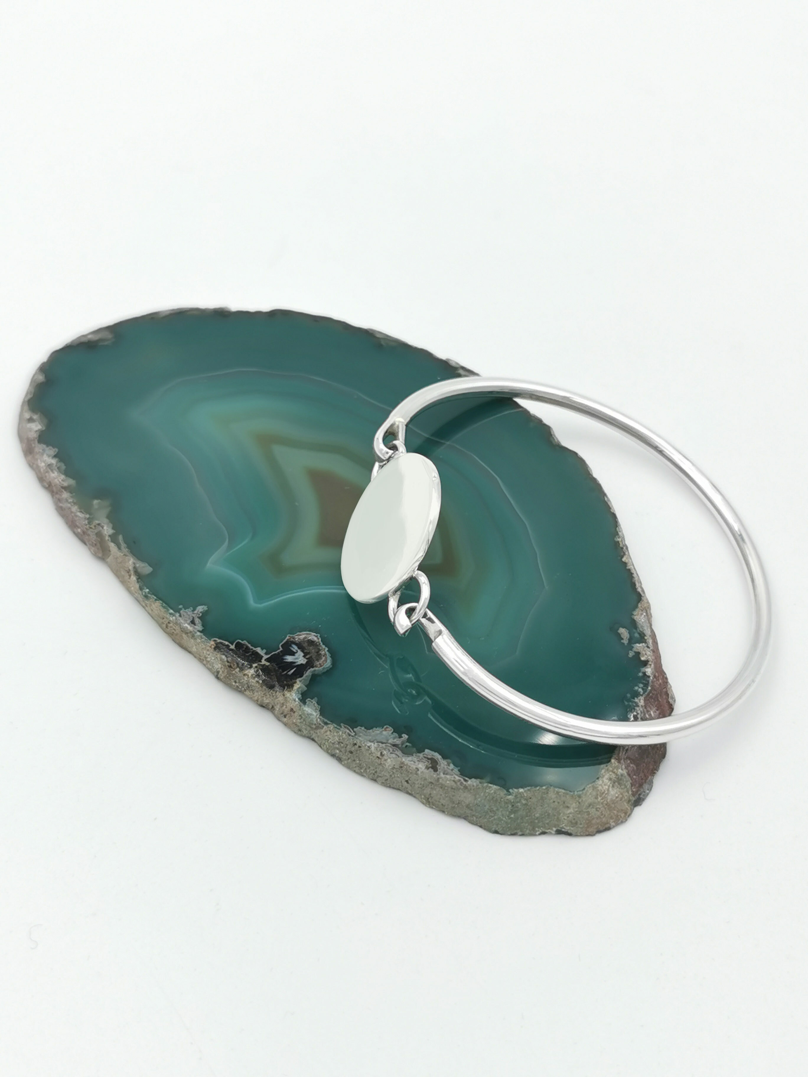 Authentic Sterling Silver Ogham Bracelet For Women With a Polished Finish