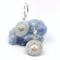 Sterling Silver Round Warrior Earrings With 18K Bead - Gallery