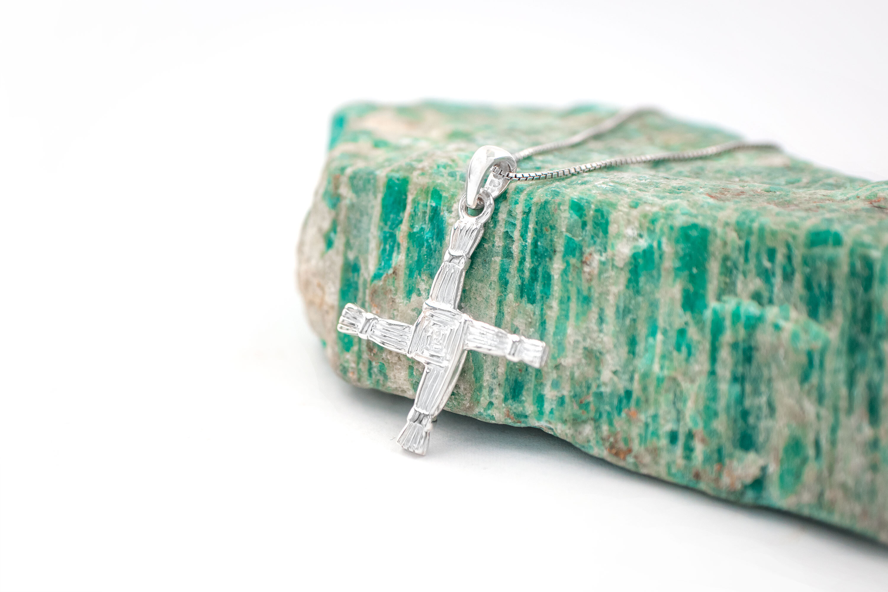 Authentic Sterling Silver St Brigids Cross Necklace For Women