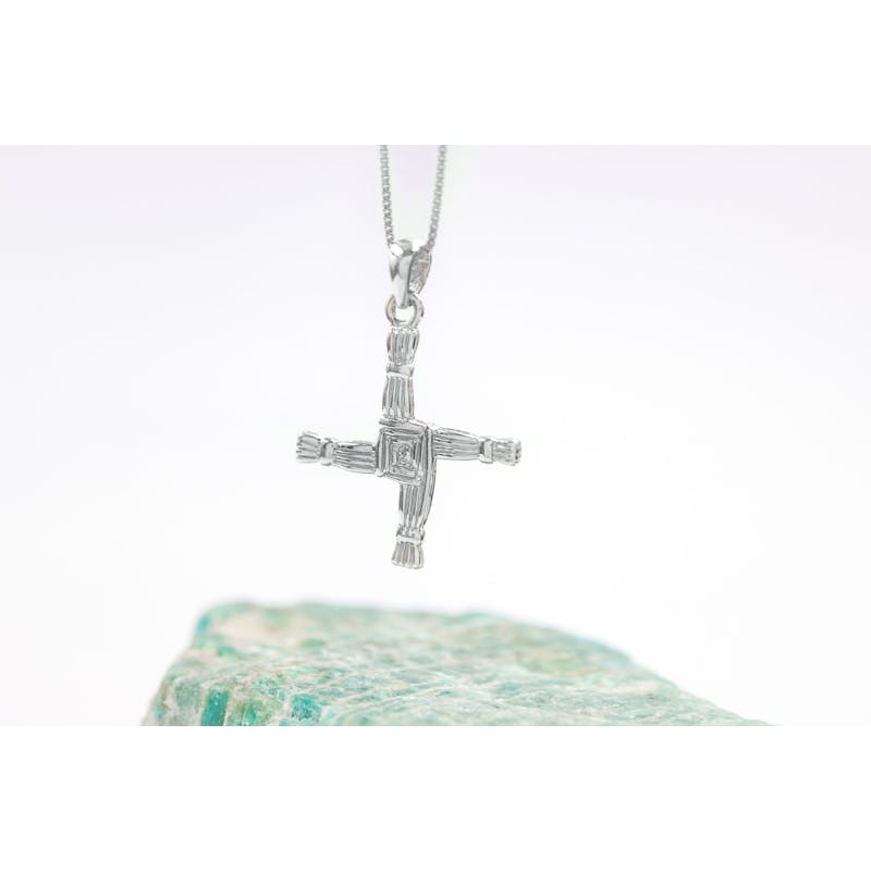 Real Sterling Silver St Brigids Cross Necklace For Women