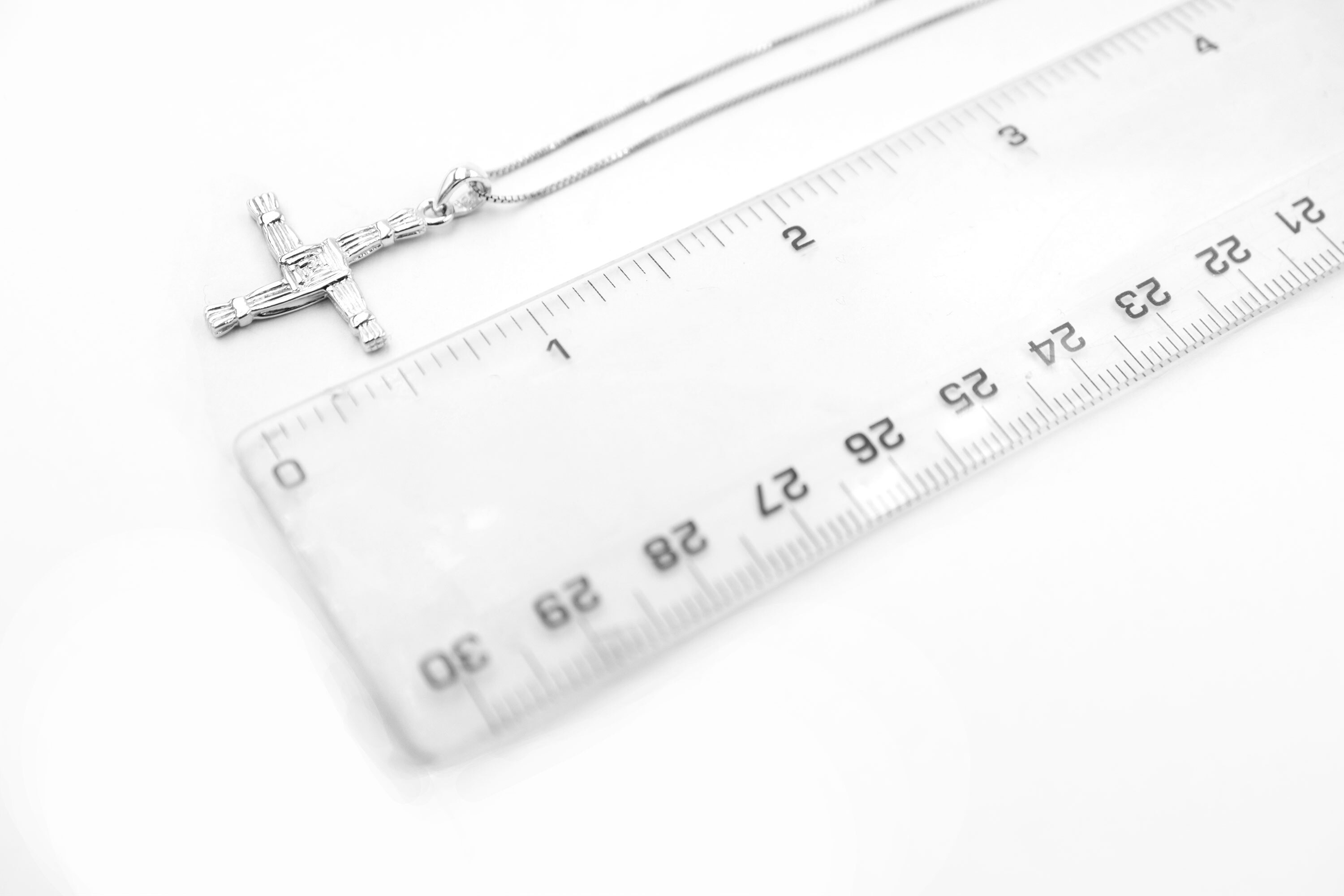 Womens St Brigids Cross Necklace in Sterling Silver