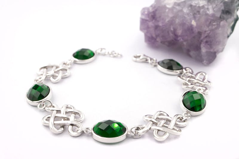 Genuine Sterling Silver Celtic Knot Bracelet For Women