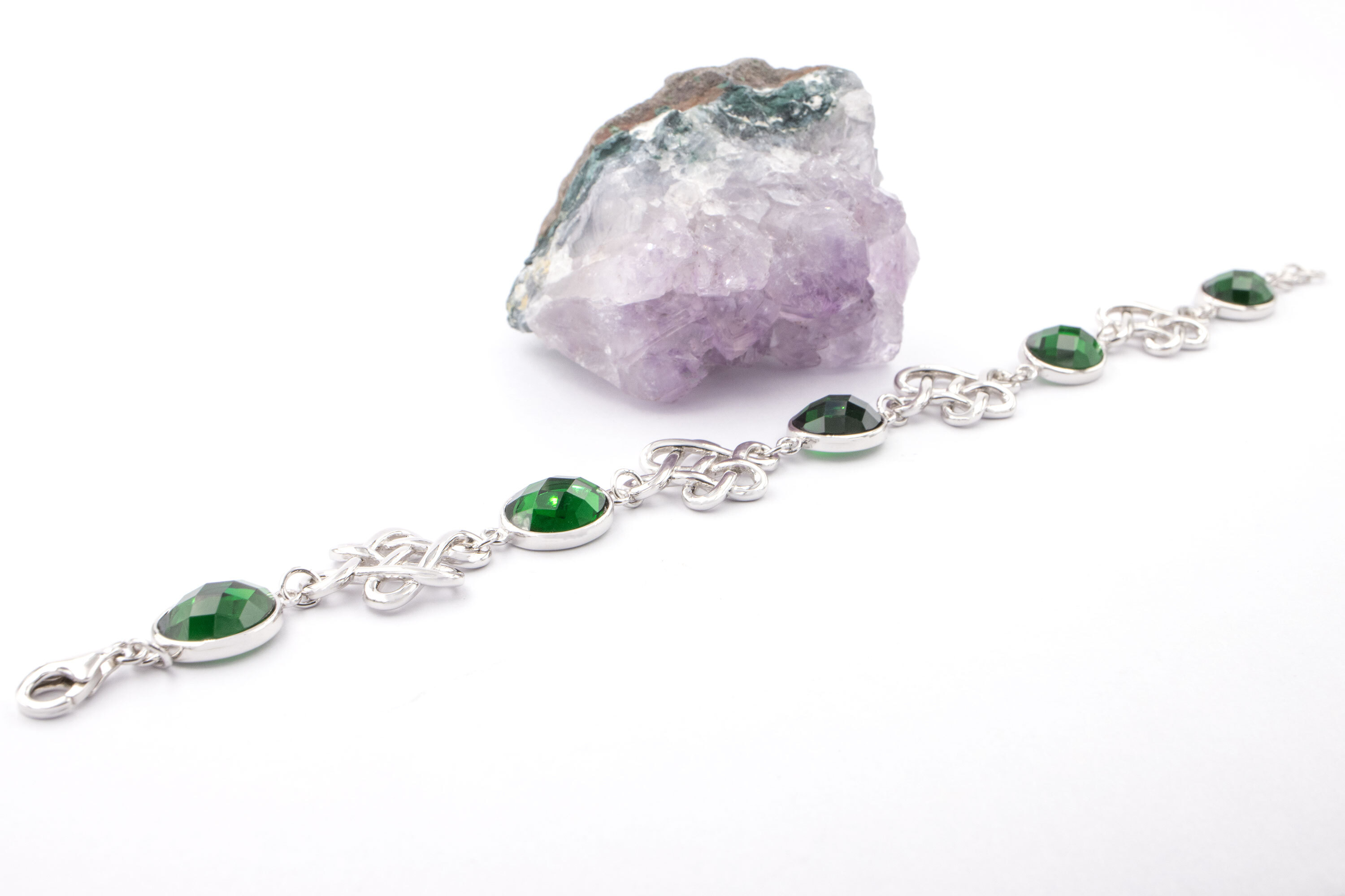 Striking Sterling Silver Celtic Knot Bracelet For Women