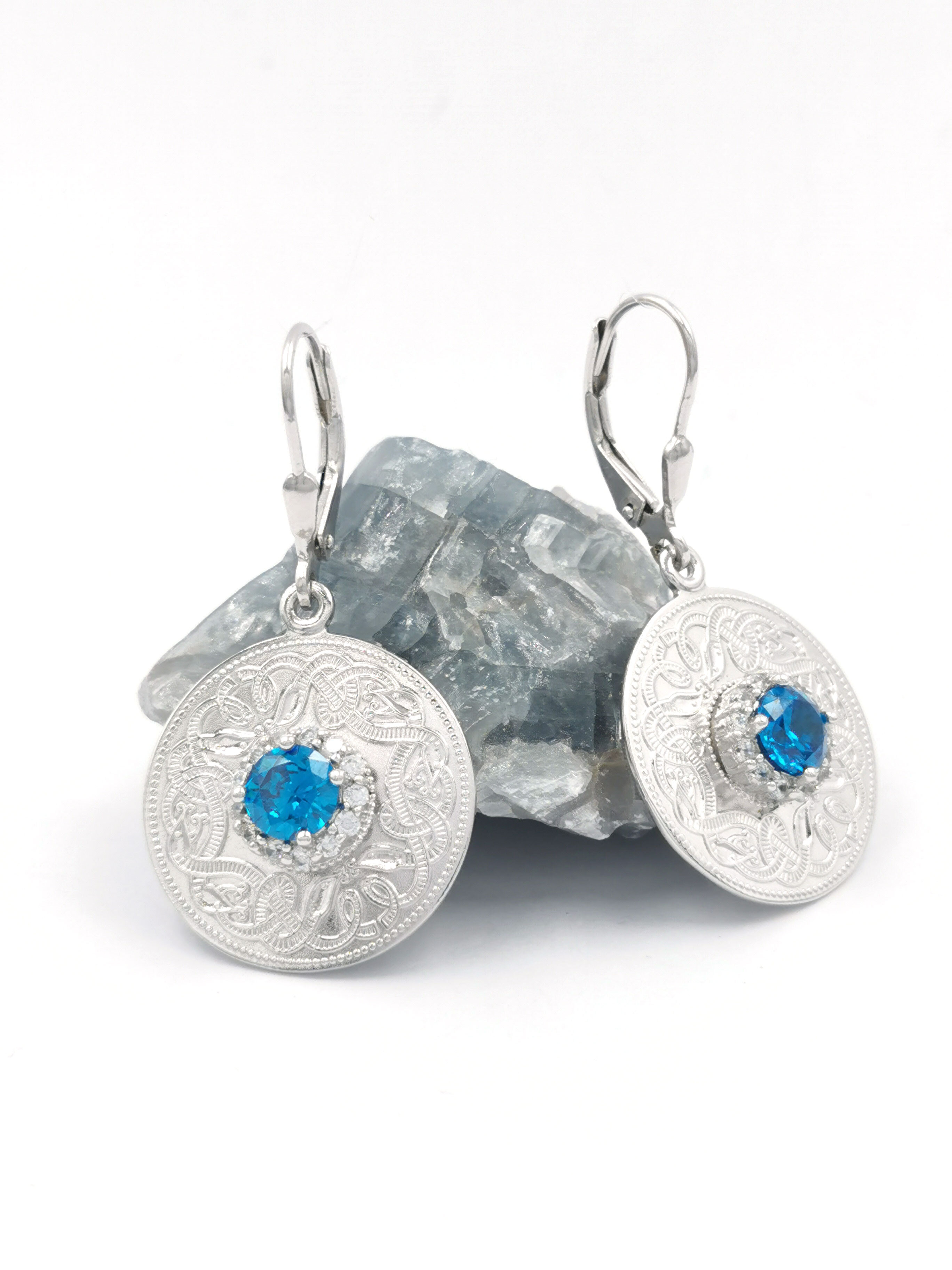 Gorgeous Sterling Silver Celtic Warrior Earrings For Women