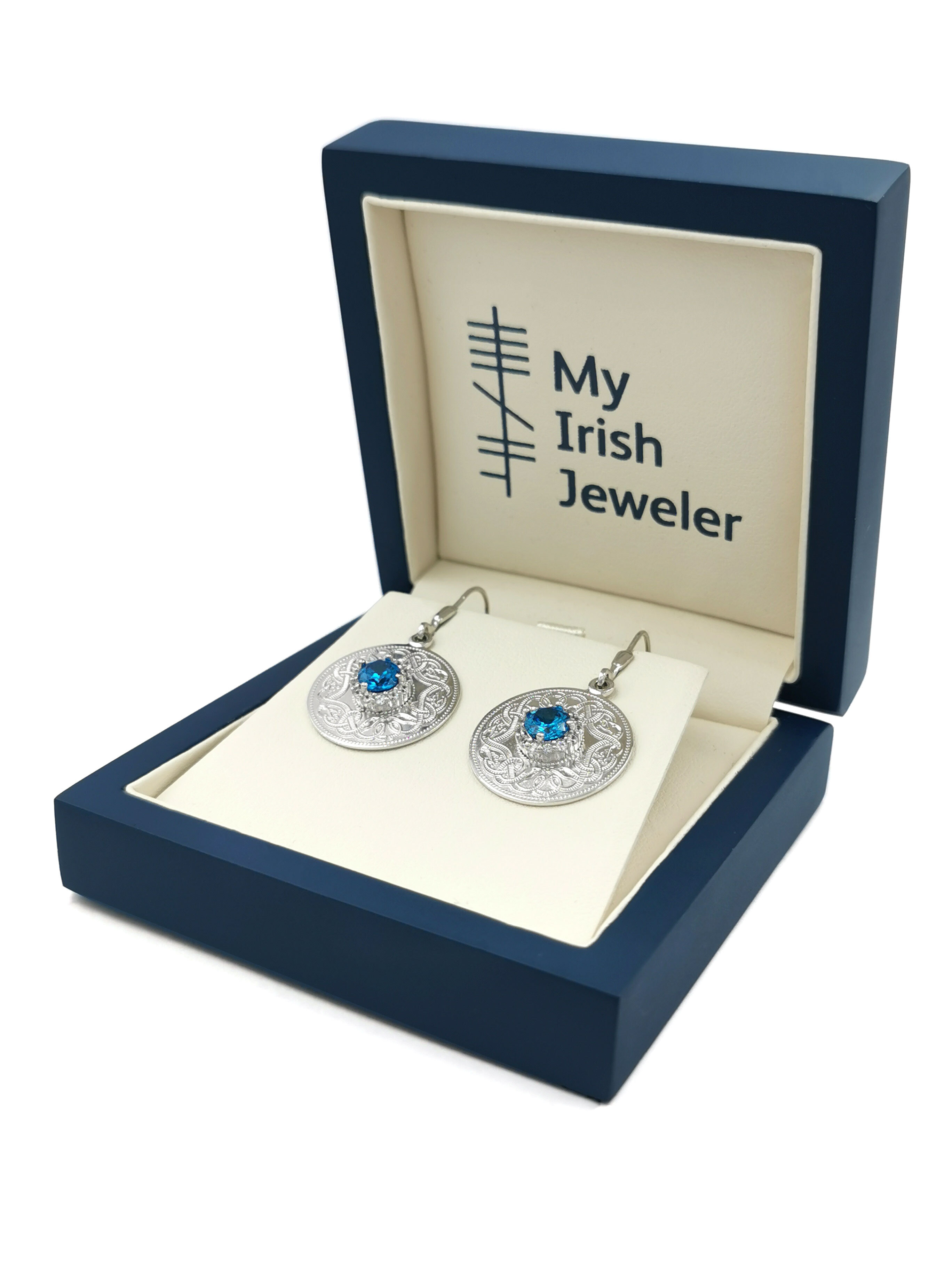 Gorgeous Sterling Silver Celtic Warrior Earrings For Women