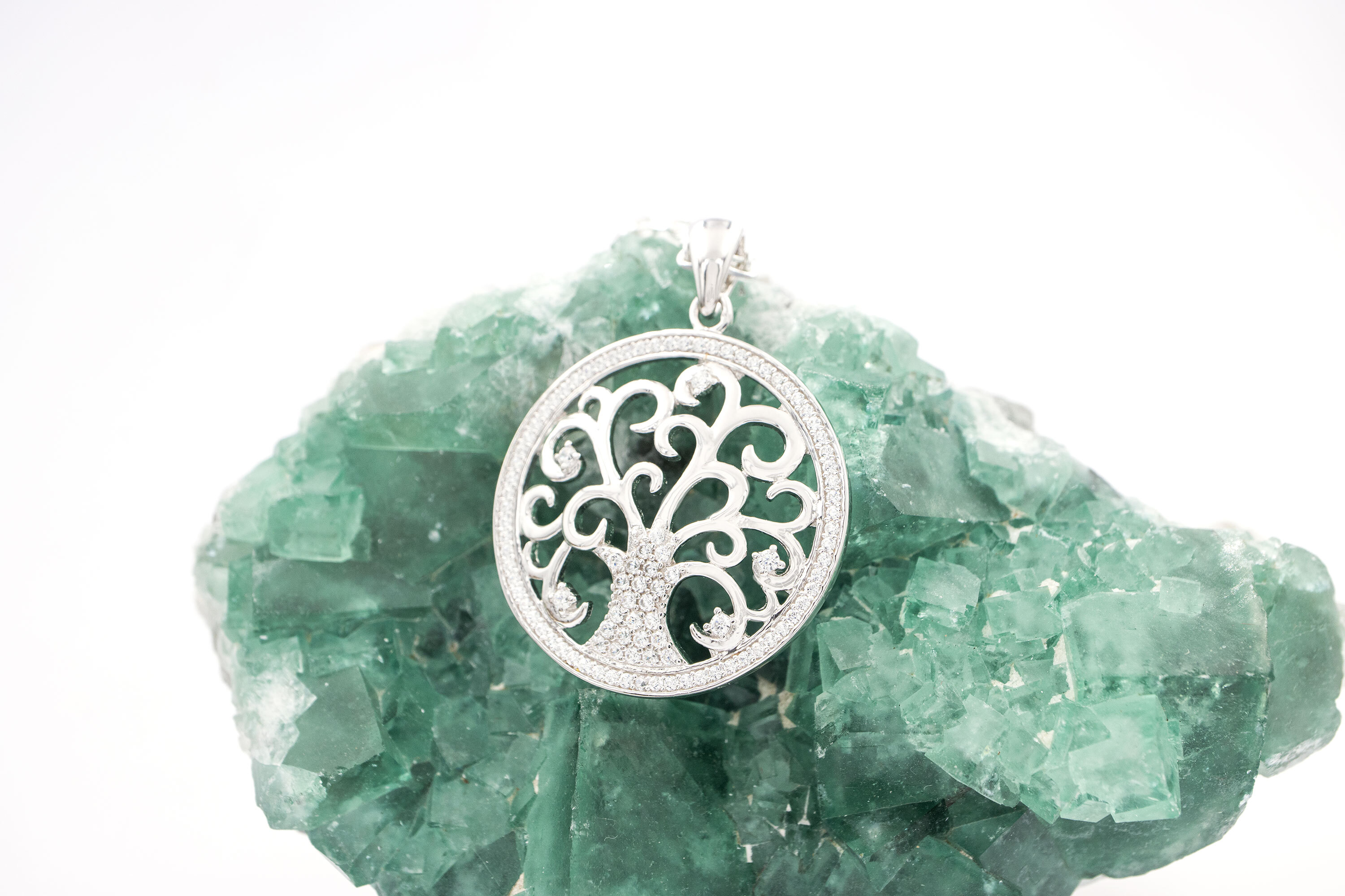 Genuine Sterling Silver Tree of Life Necklace For Women