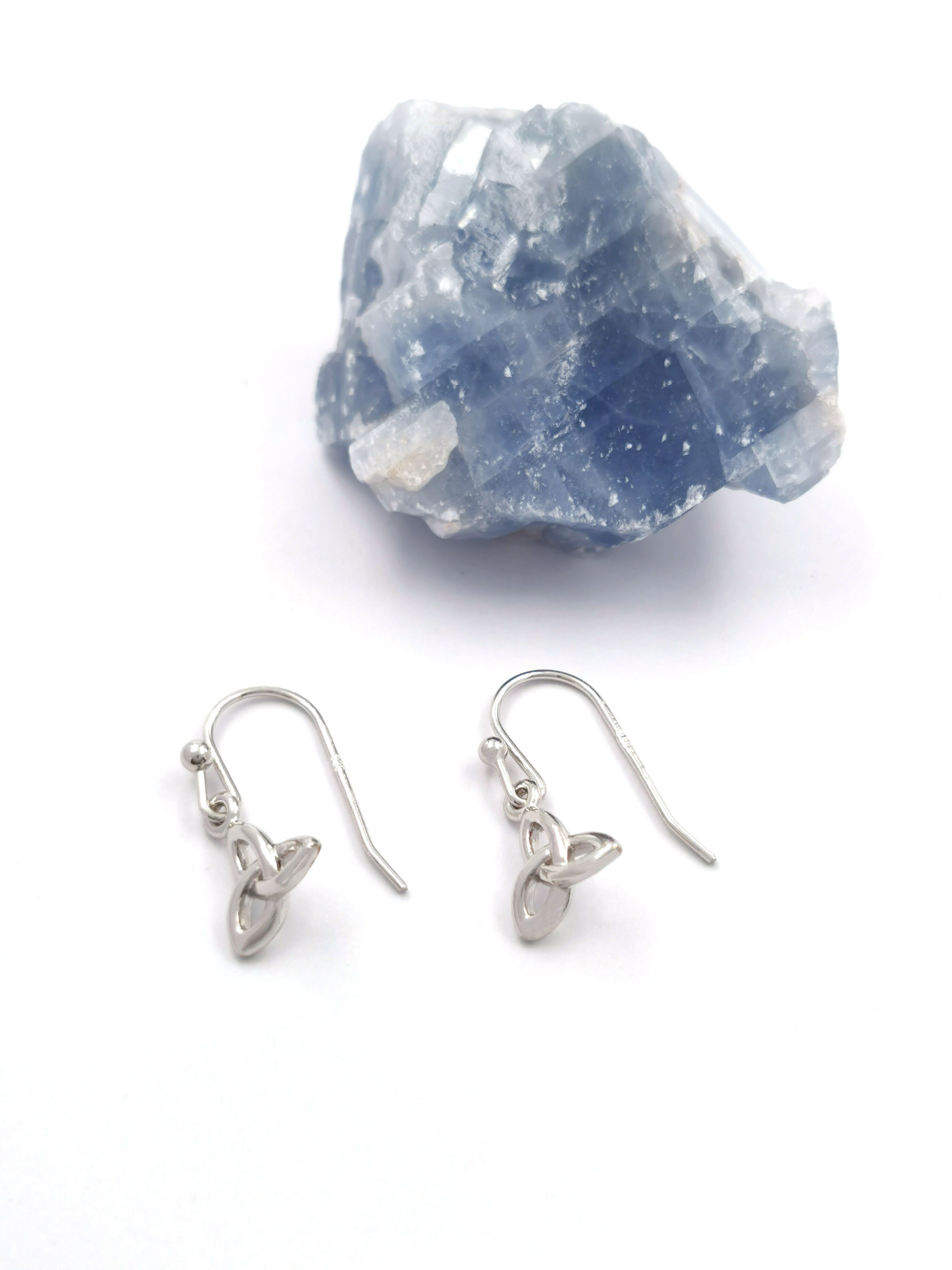 Striking Sterling Silver Trinity Knot Earrings For Women