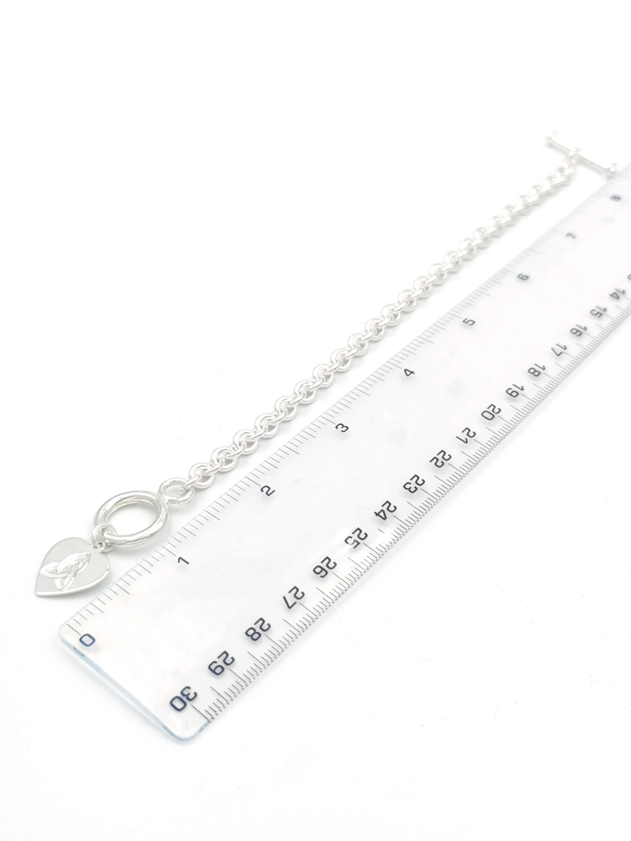 Womens Trinity Knot Gift Set in Sterling Silver. Picture For Scale.