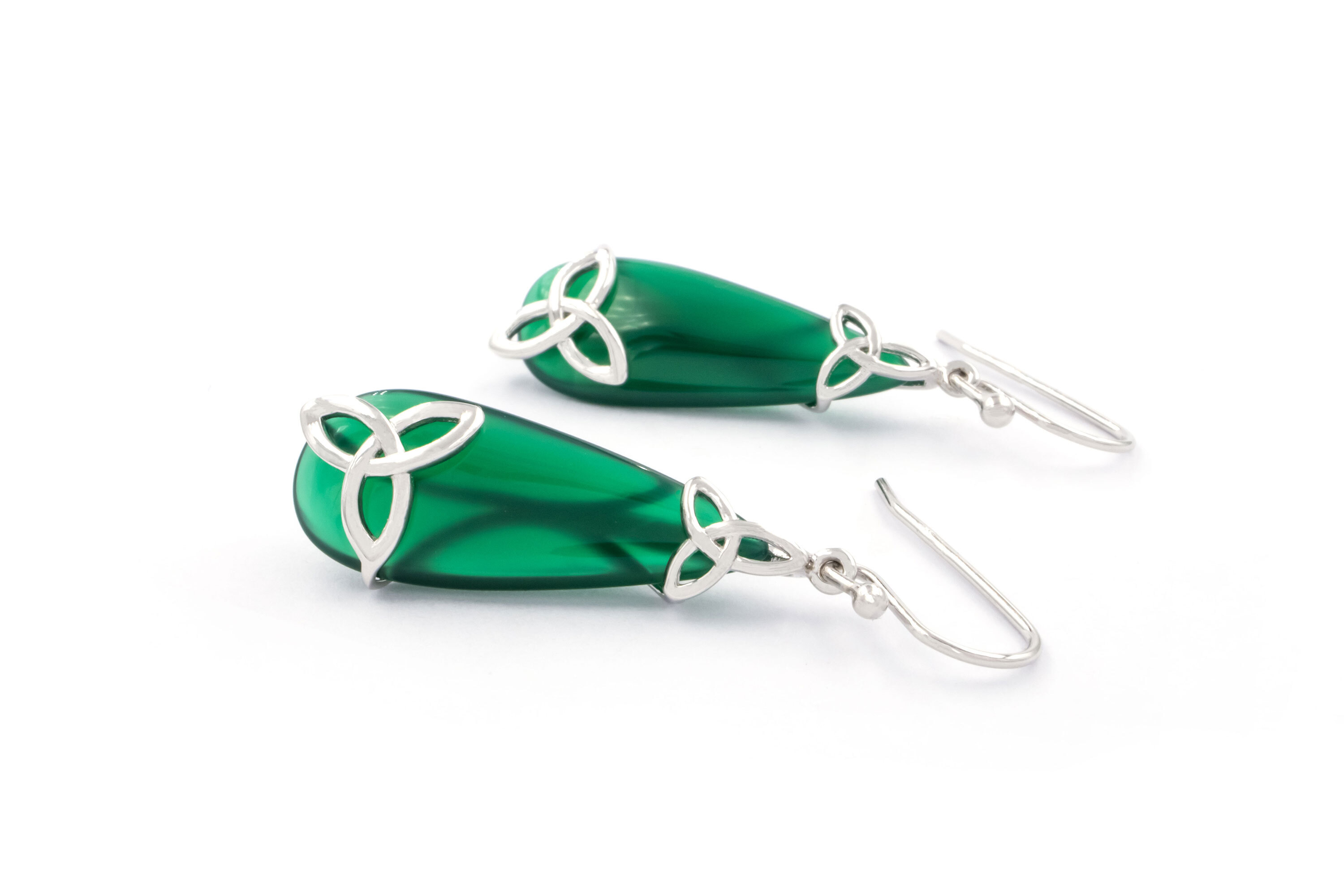 Gorgeous Sterling Silver Trinity Knot Earrings For Women