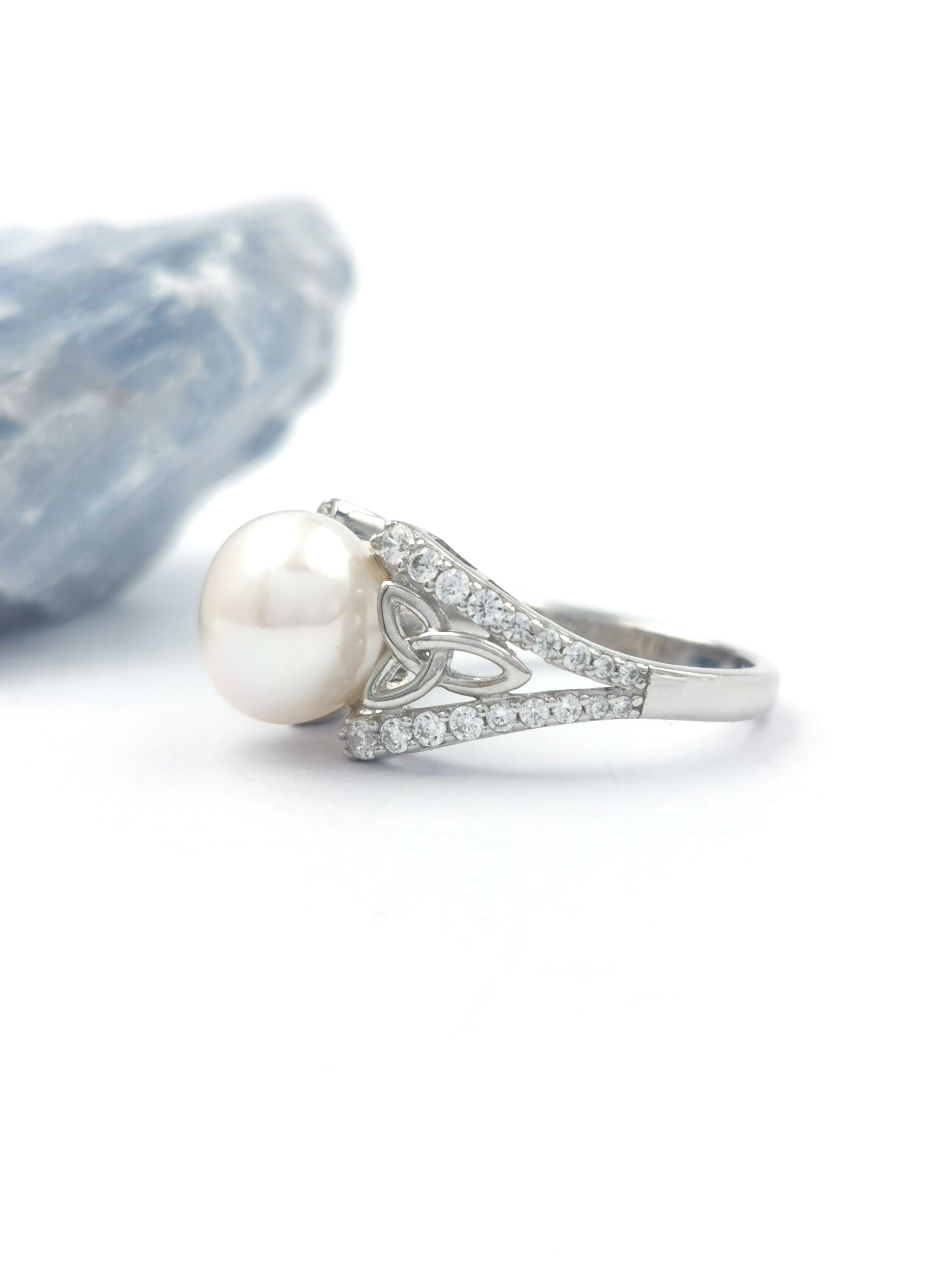 Authentic Sterling Silver Trinity Knot Ring For Women