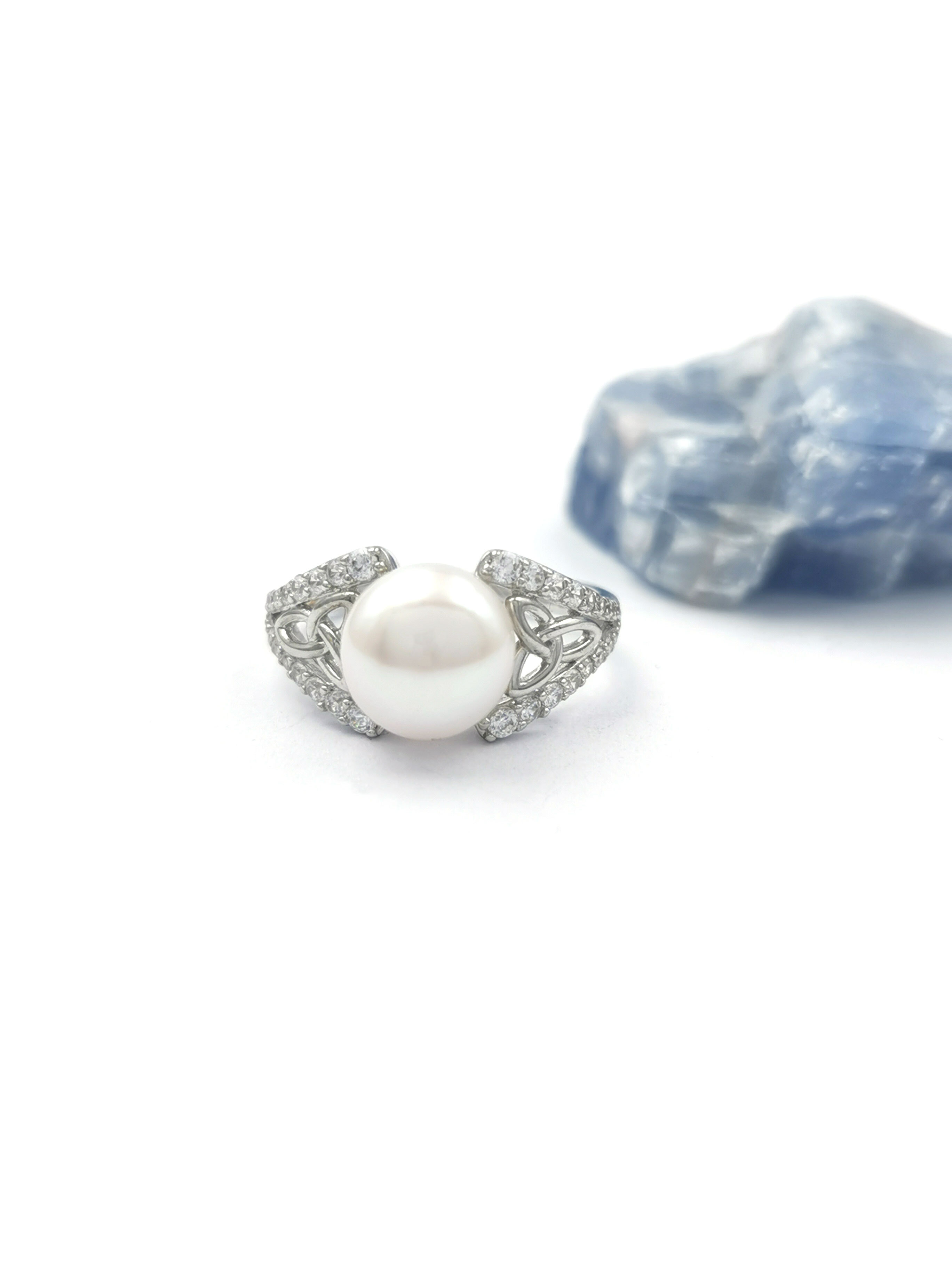 Genuine Sterling Silver Trinity Knot Ring For Women