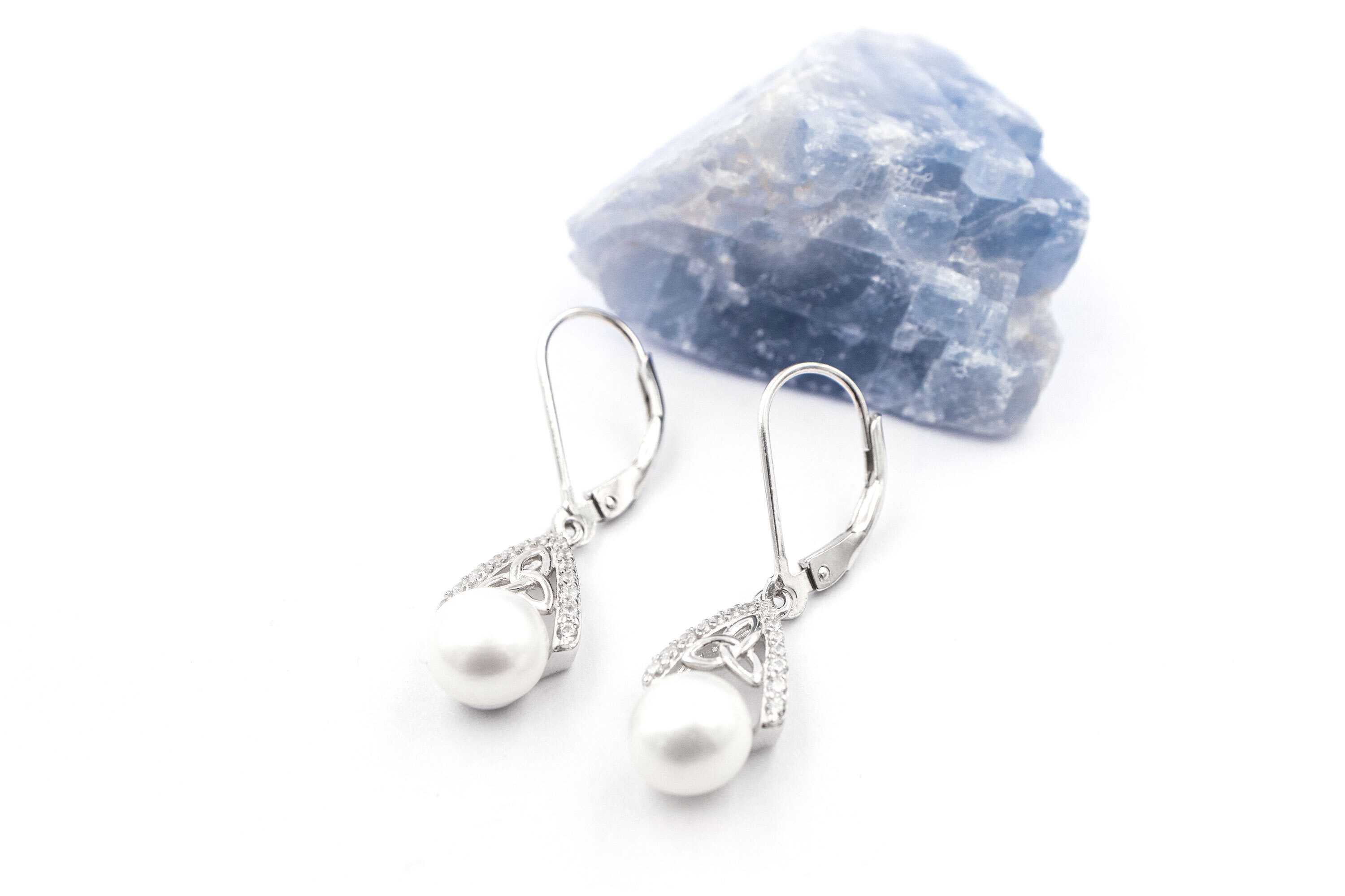 Womens Sterling Silver Trinity Knot Gift Set