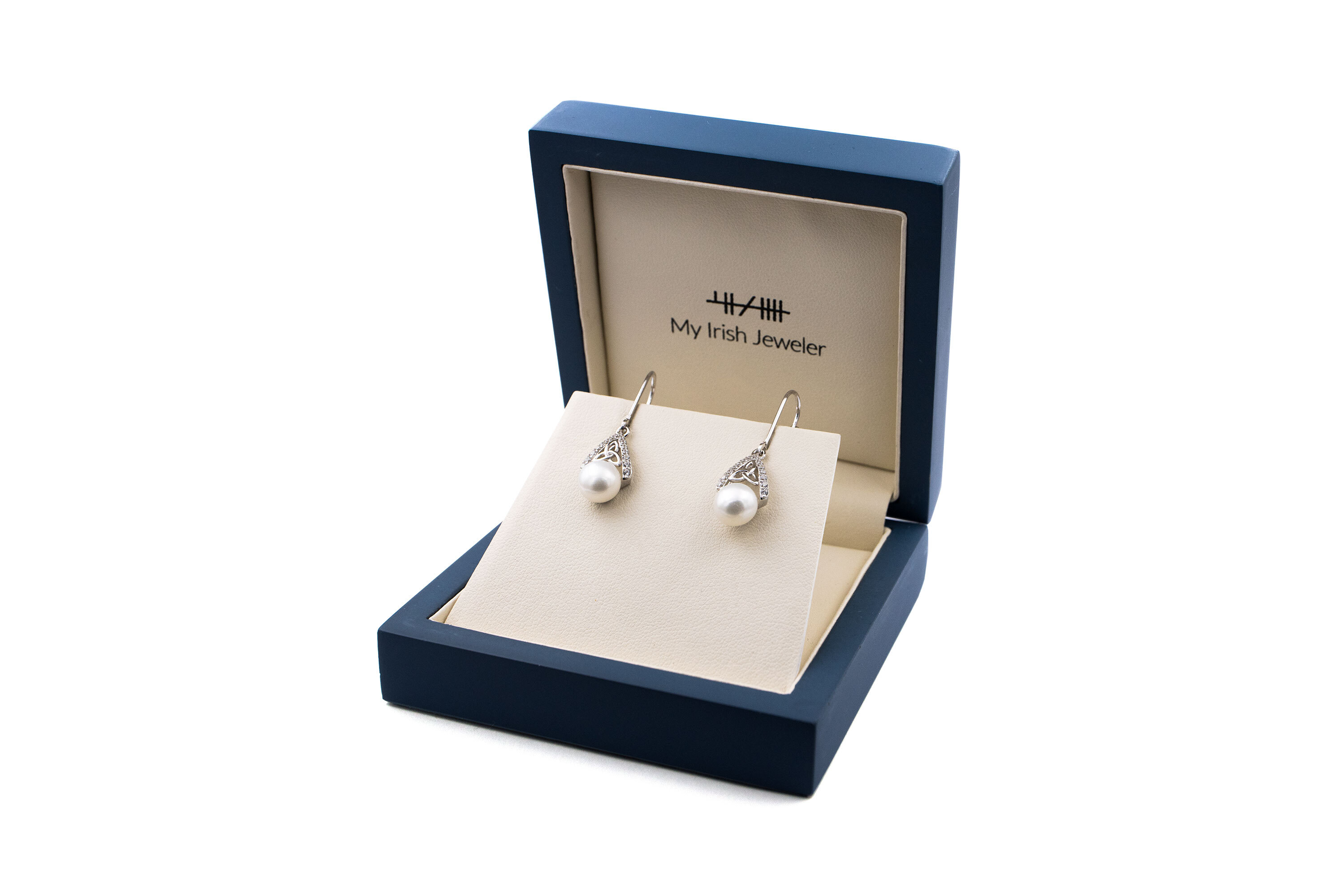 Real Sterling Silver Trinity Knot Earrings For Women